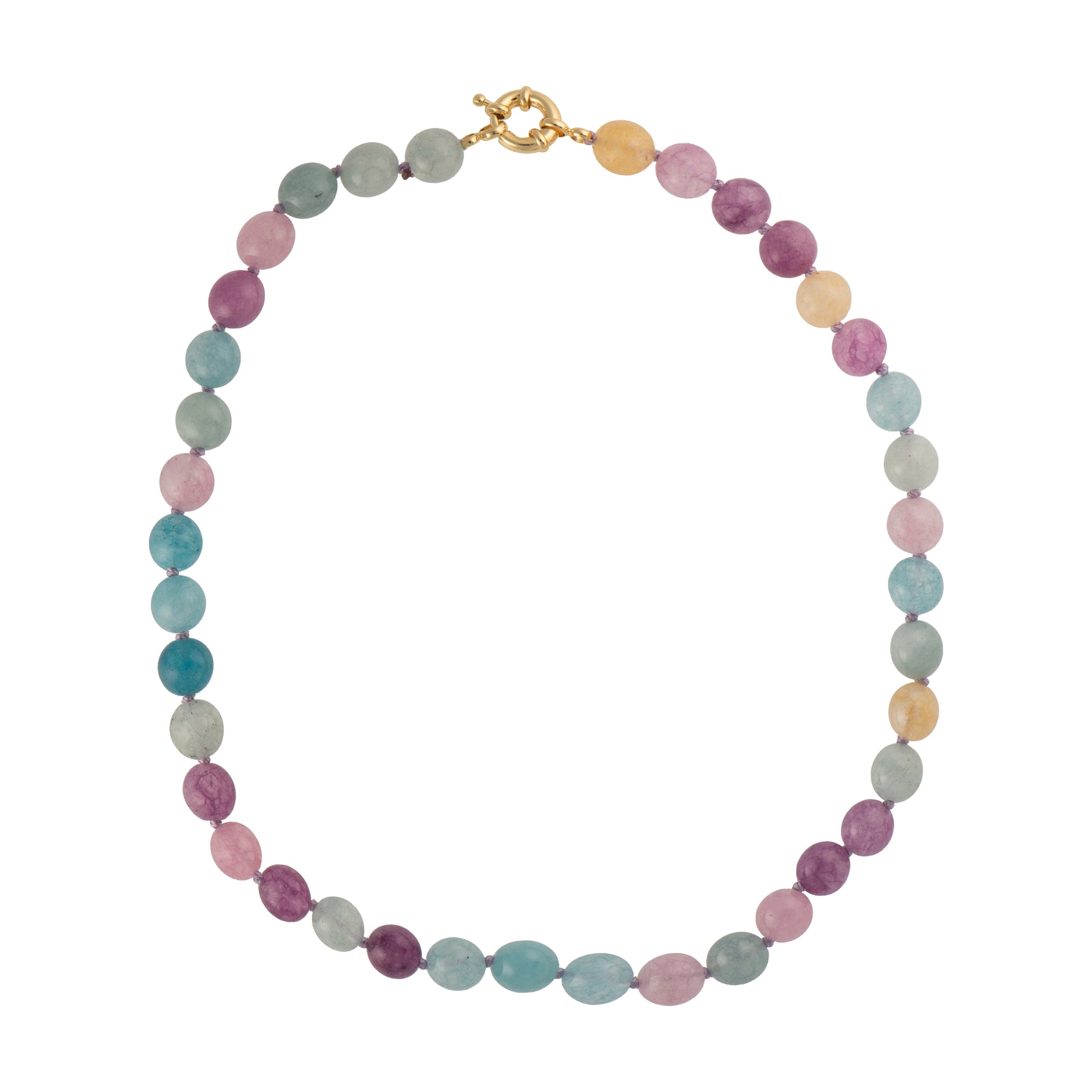 Collana dorato - Collana Gold Bold Summer Beads 