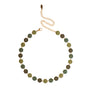 Collana dorato - Collana Gold Flowers Green