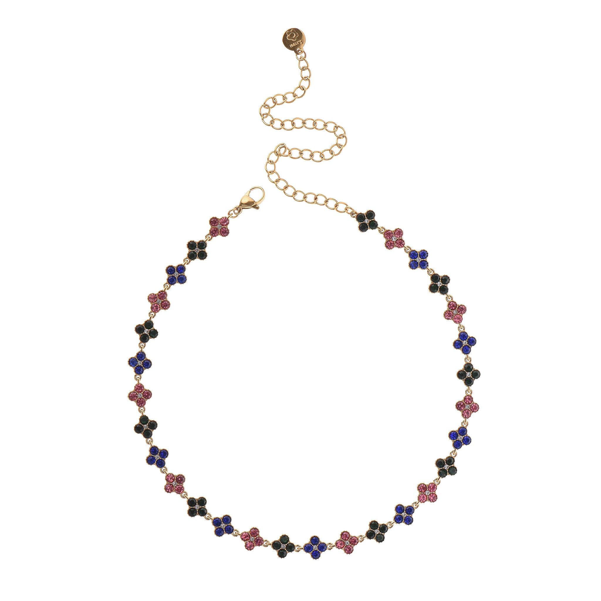 Collana dorato - Collana Gold Serin Multicolor 1