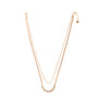 Collana dorato - Collana Gold Snake & Sparkle Flower