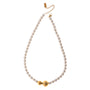 Collana dorato - Collana Golden Spheres & Pearls