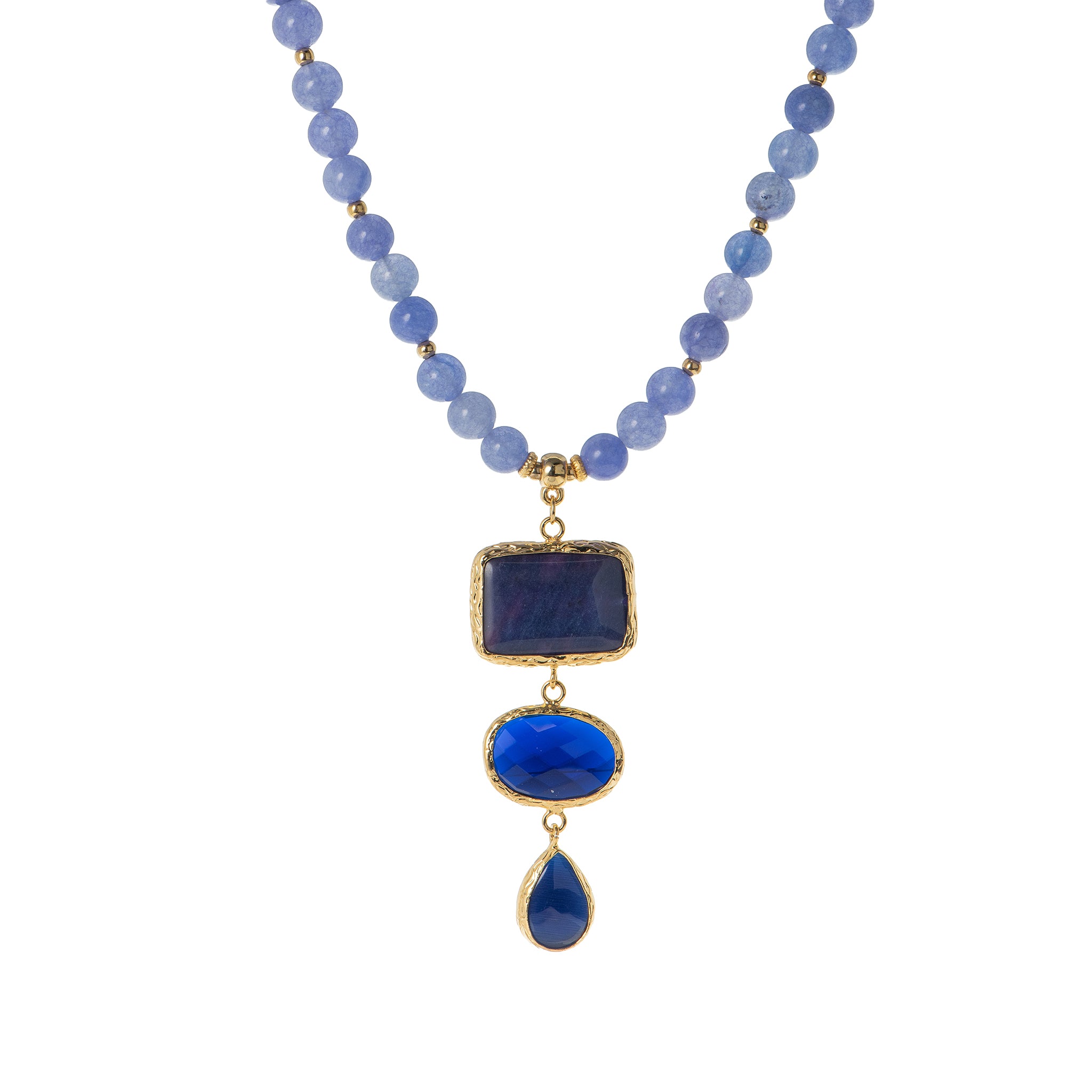 Collana dorato - Collana Mediterranea Cobalto - FOTO 2
