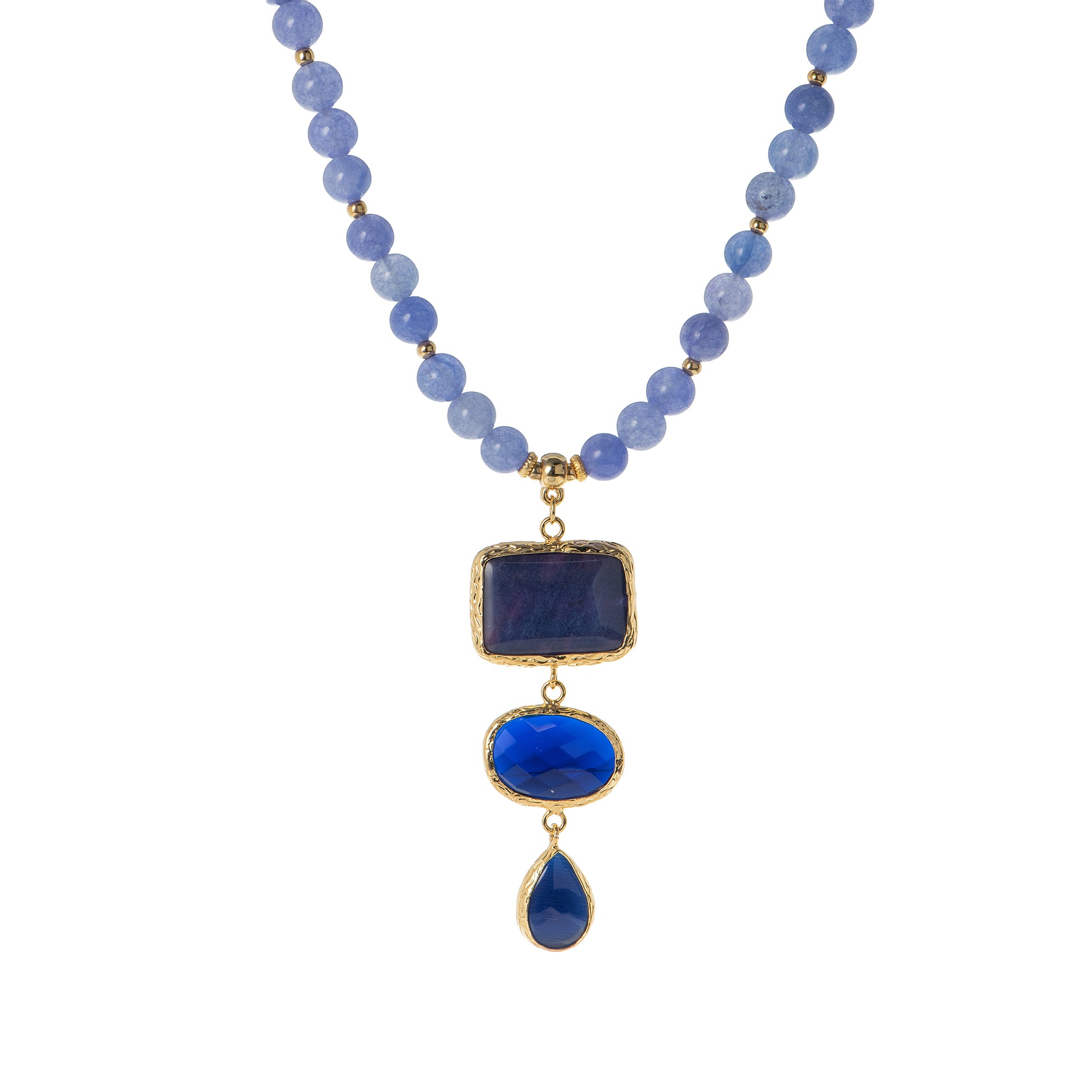 Collana dorato - Collana Mediterranea Cobalto - FOTO 2