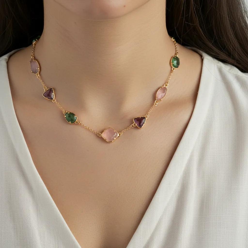 Collana dorato - Collana Mediterranea Long-Gold - FOTO 2