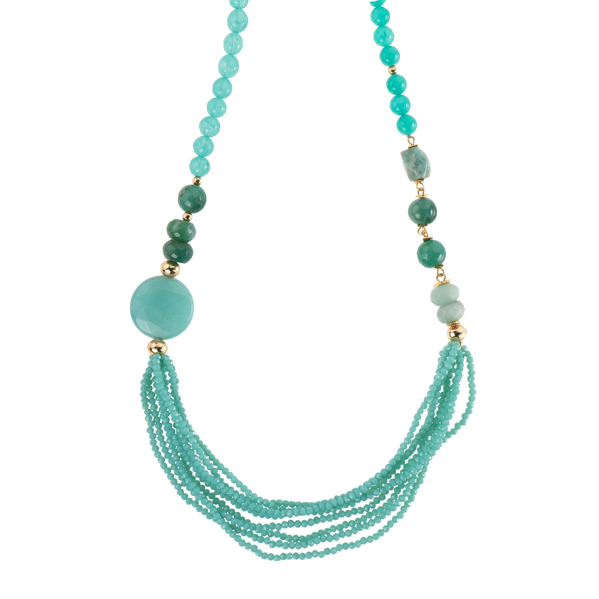 Collana dorato - Collana Mint Layer