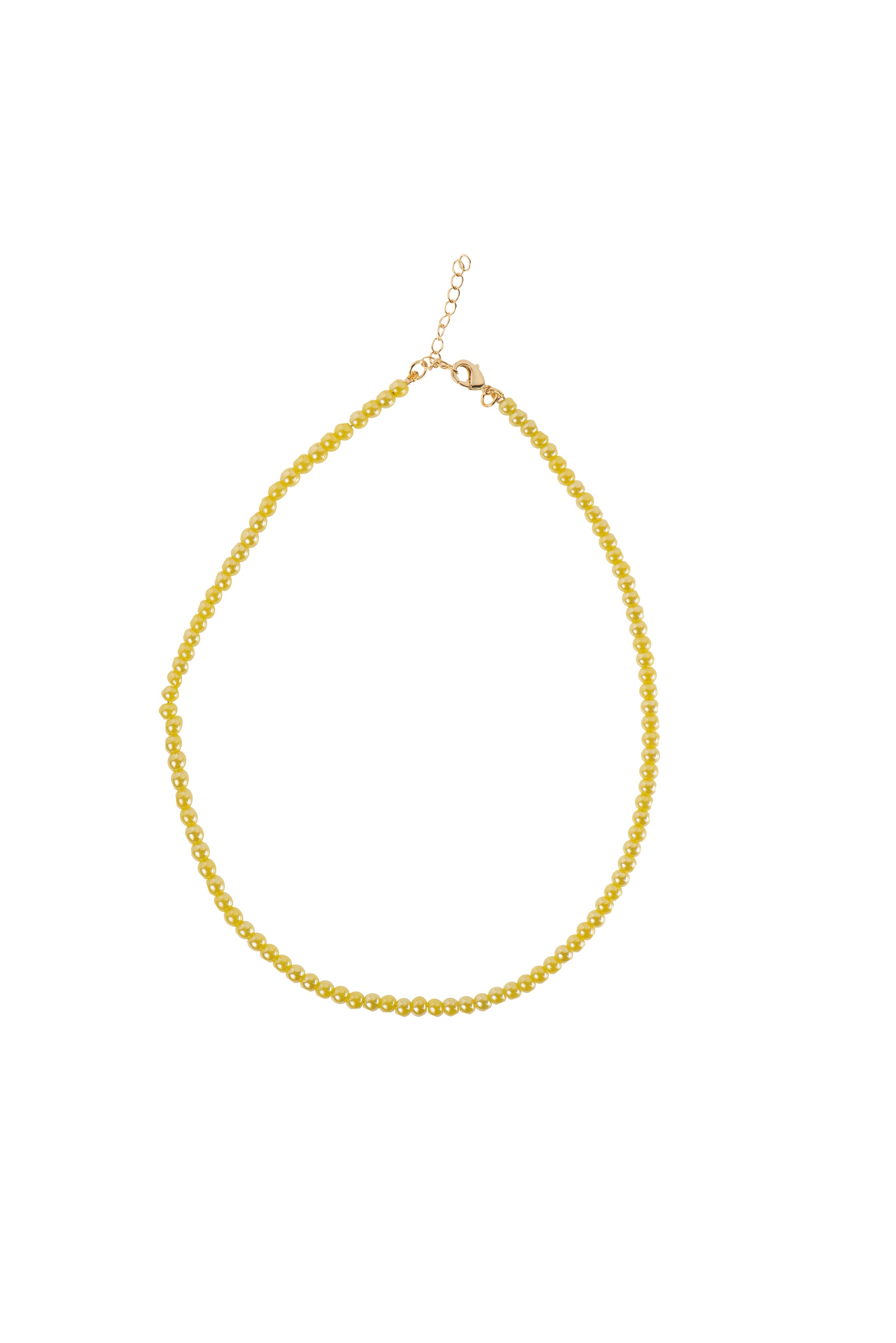Collana dorato - Collana Salty Beads - GIALLO