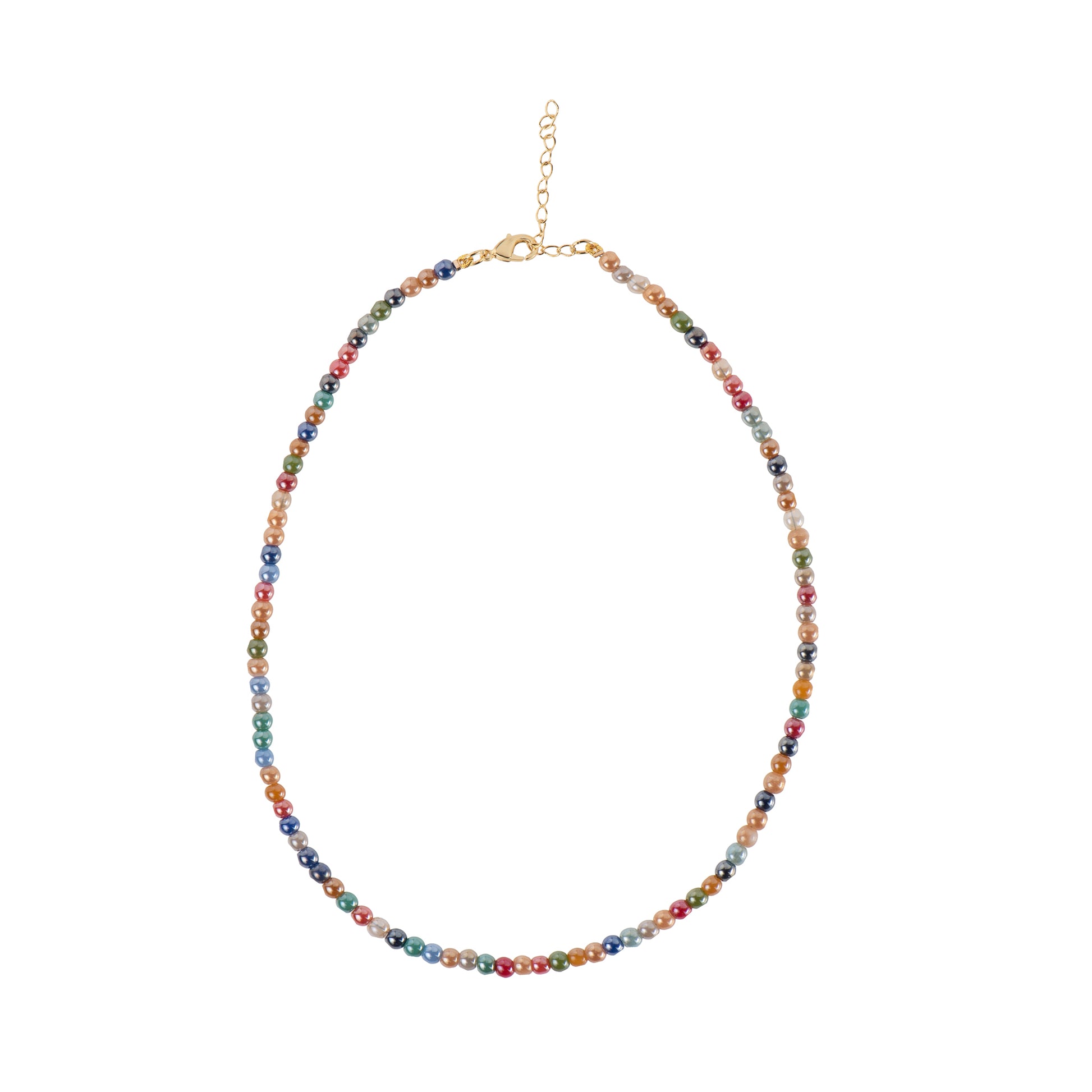 Collana dorato - Collana Salty Beads Gold - MULTICOLOR