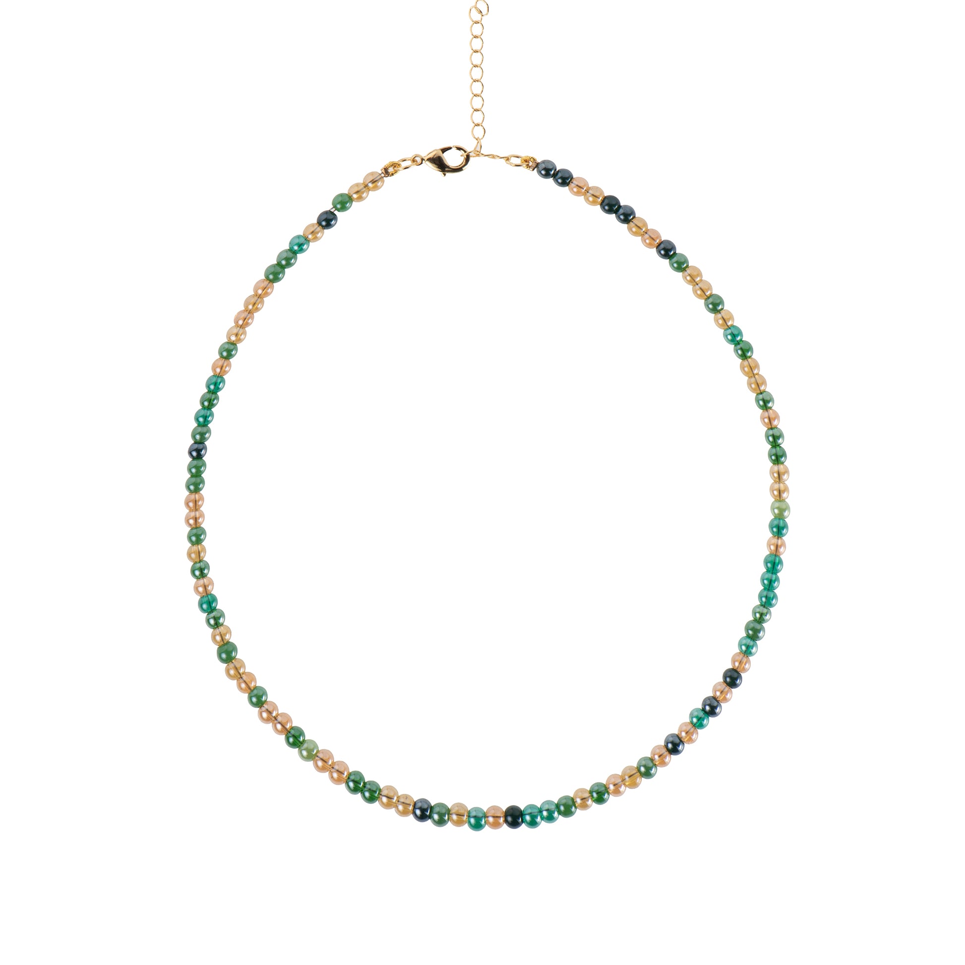 Collana dorato - Collana Salty Beads Gold - MULTICOLOR VERDE