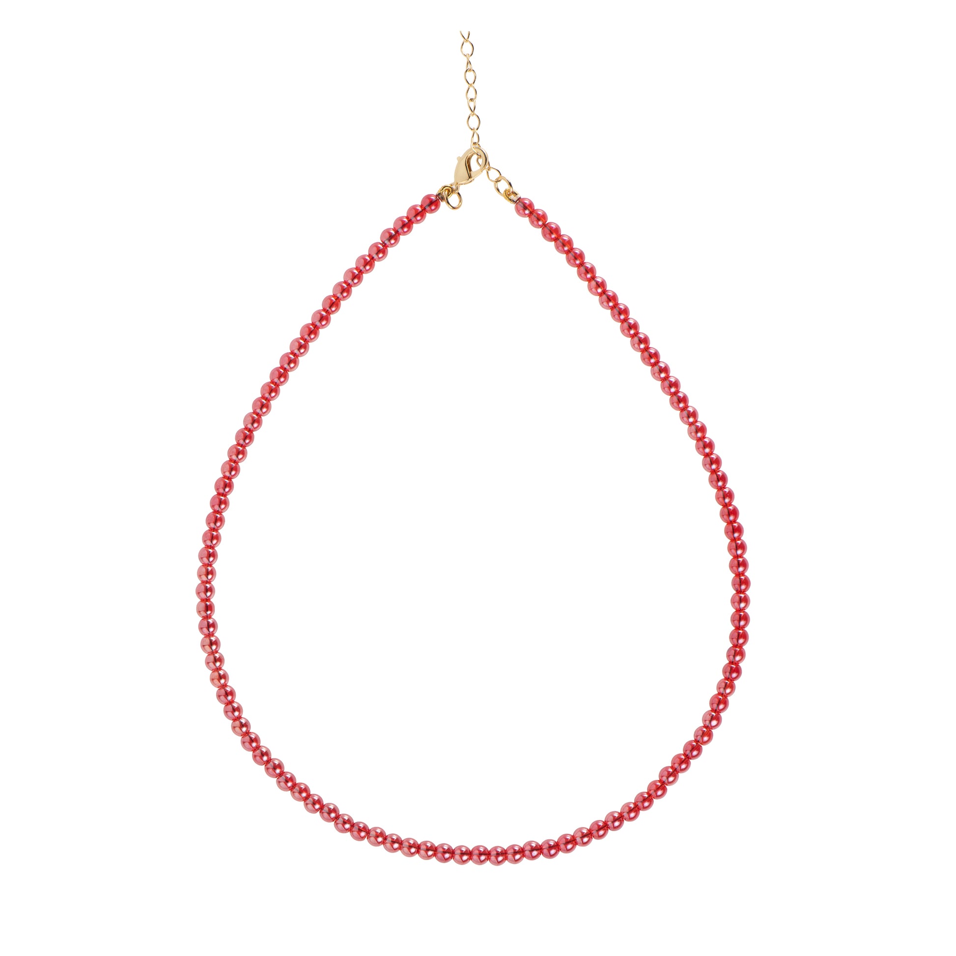 Collana dorato - Collana Salty Beads Gold - ROSSO