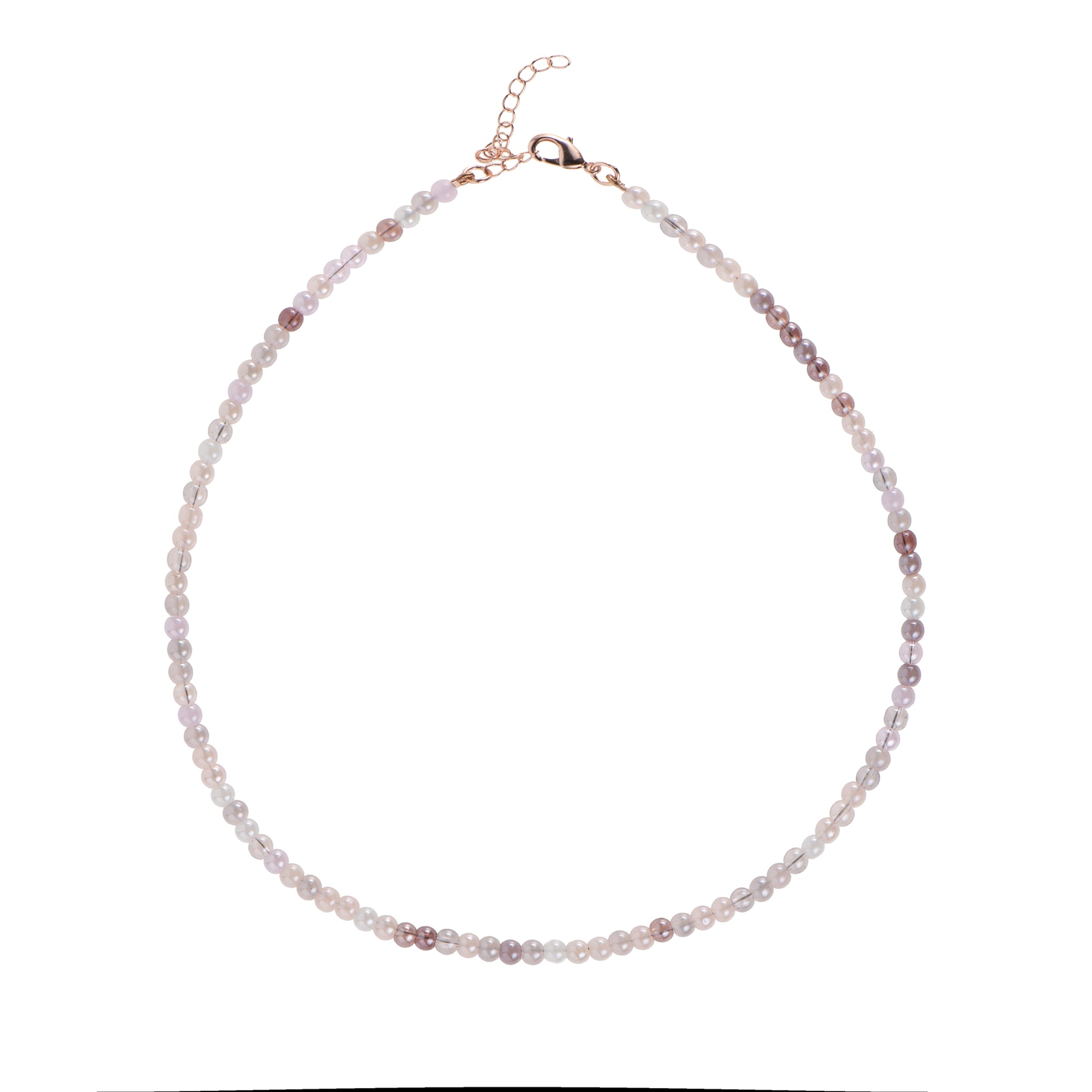 Collana dorato - Collana Salty Beads Rose Gold - MULTICOLORE