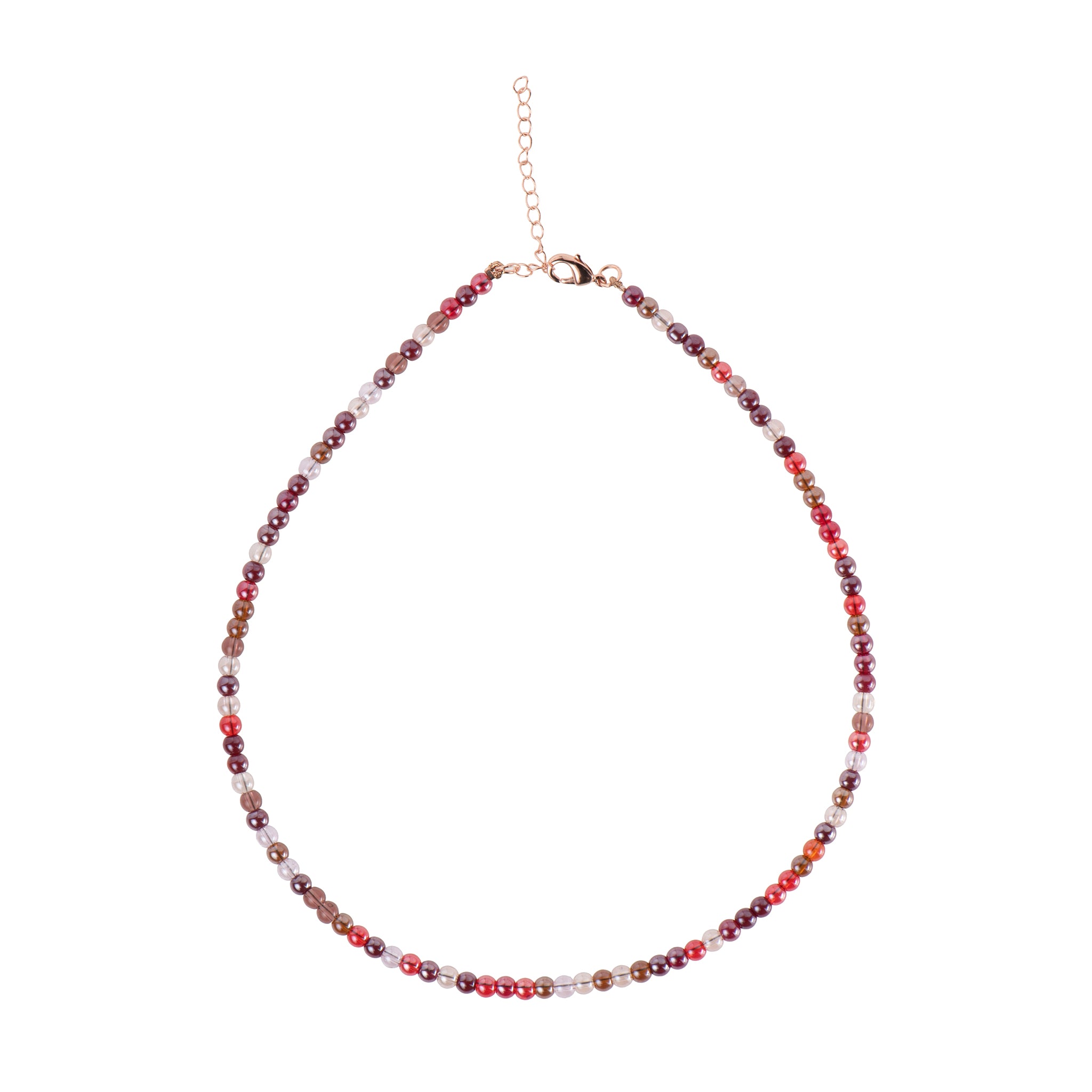 Collana dorato - Collana Salty Beads Rose Gold - MULTICOLORE ROSSO 