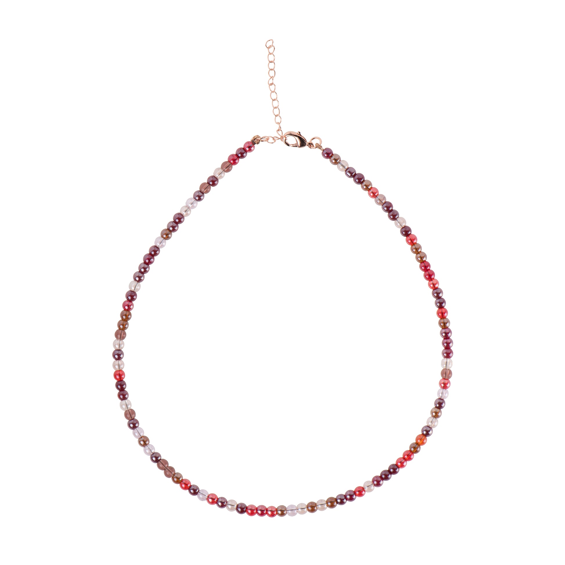 Collana dorato - Collana Salty Beads Rose Gold - MULTICOLORE ROSSO 