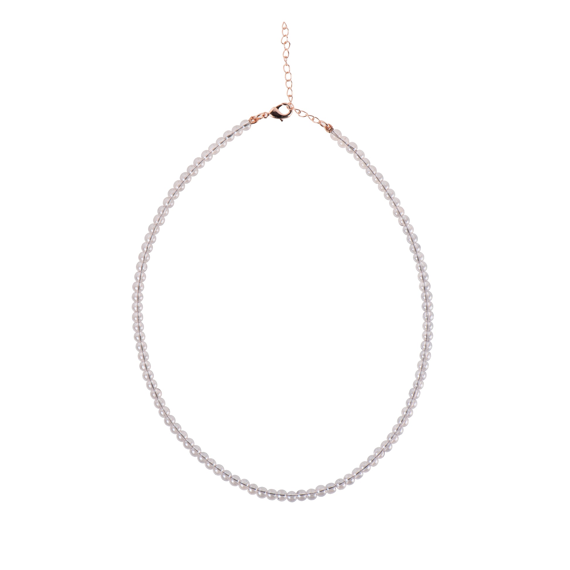 Collana dorato - Collana Salty Beads Rose Gold - TRASPARENTE