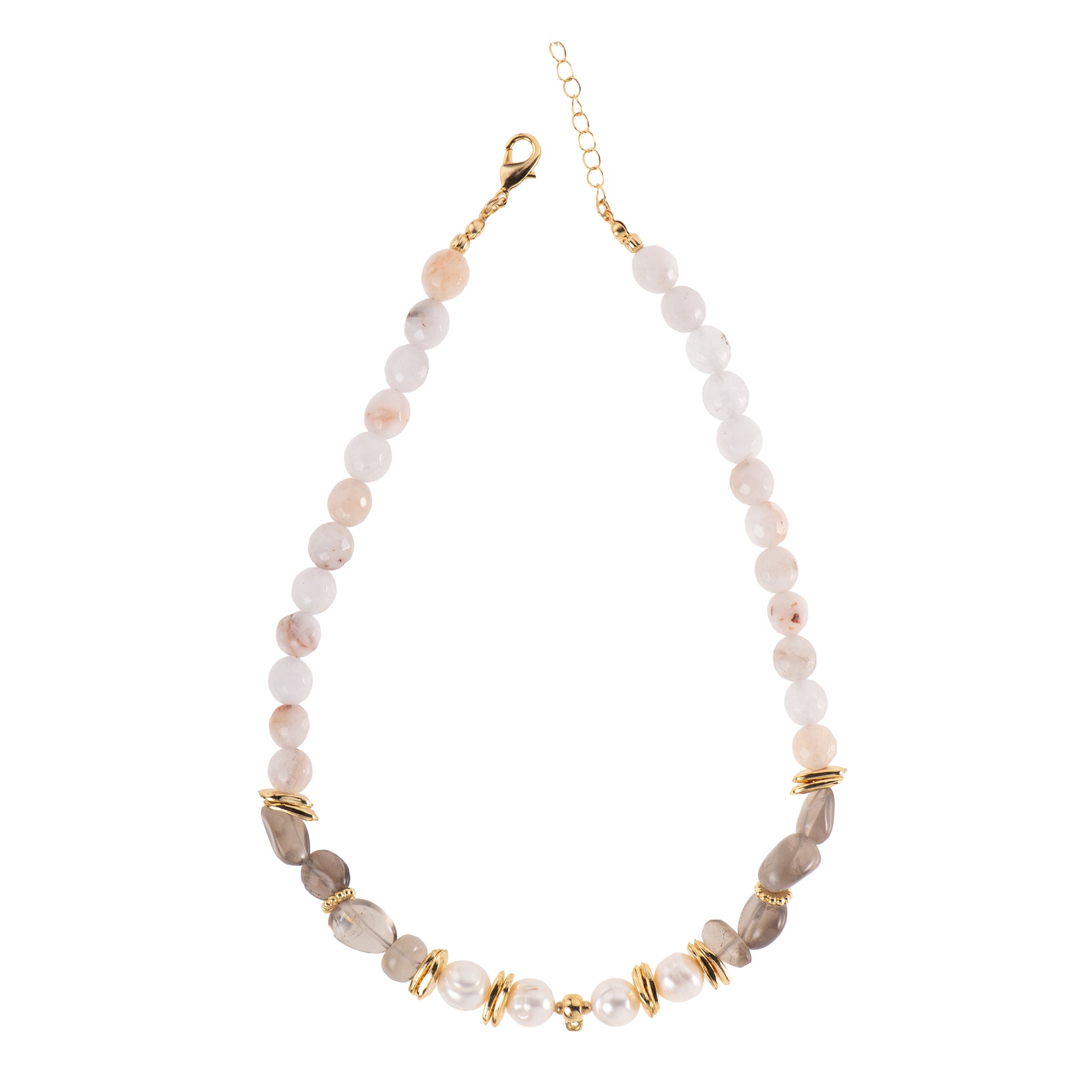 Collana dorato - Collana Sand & Pearl