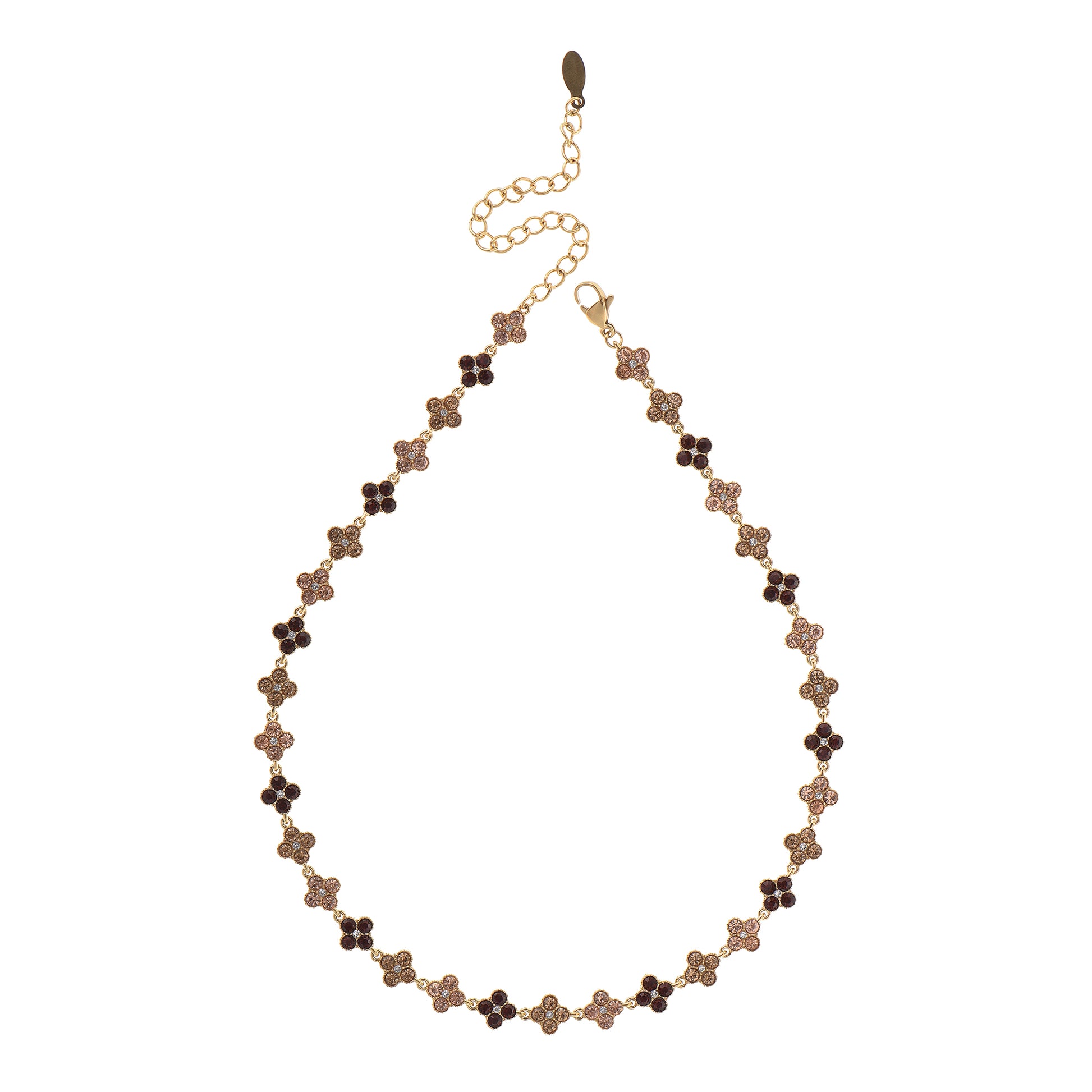 Collana dorato - Collana Serin Gold Tricolor