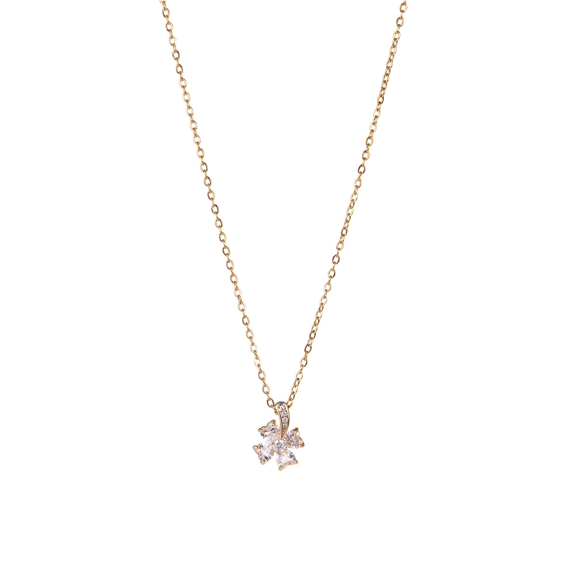 Collana dorato - Collana Sparkling Clover