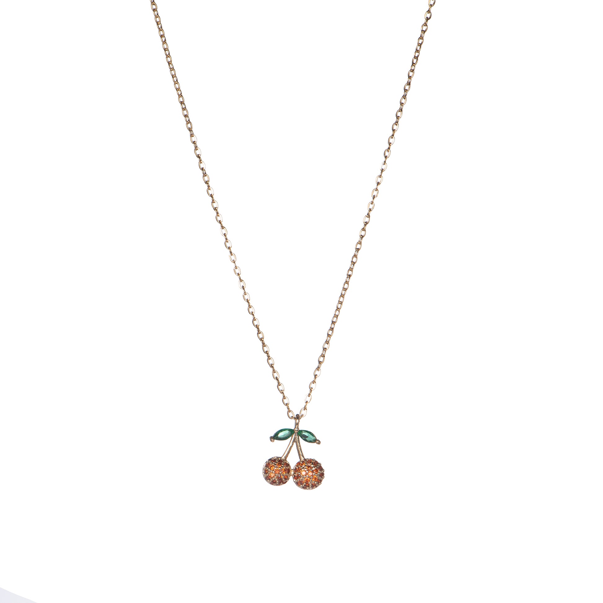 Collana dorato - Collana Sweet Cherry Gold