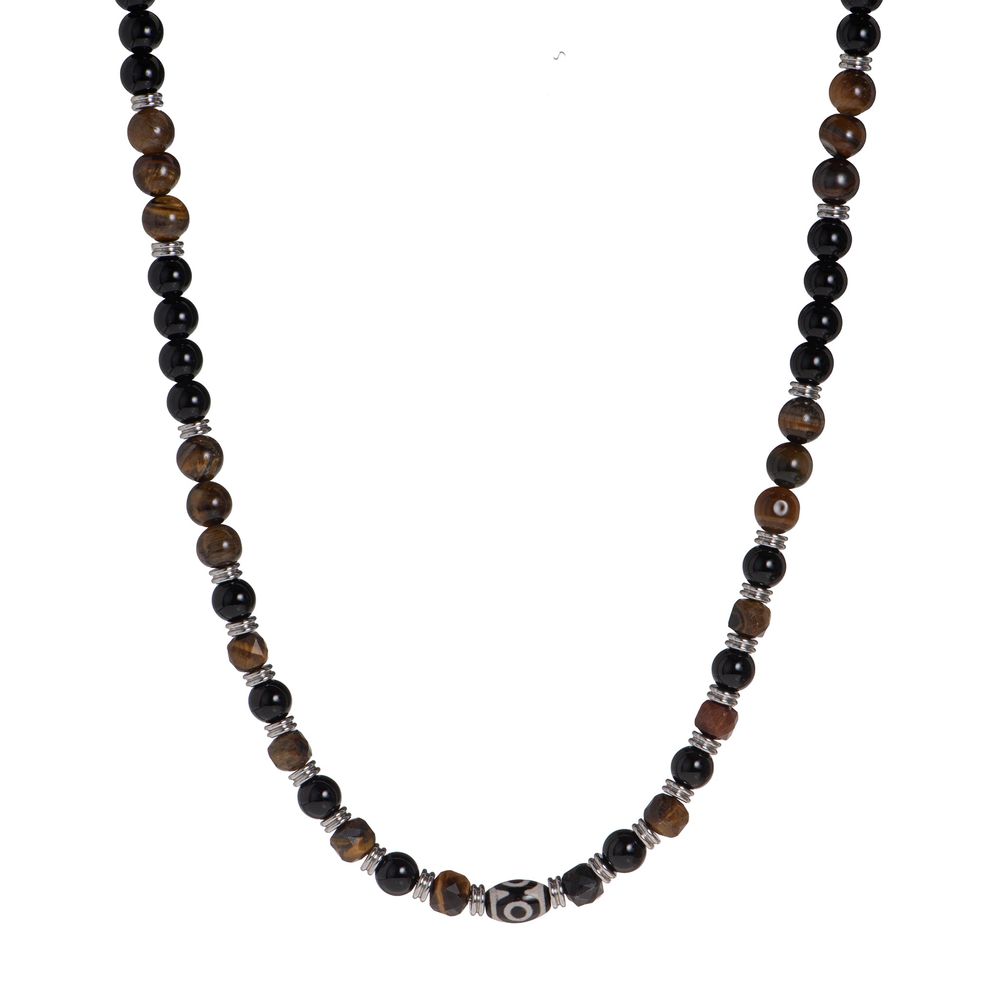 Collana in acciaio inossidabile - Collana Ancient Path - MARRONE