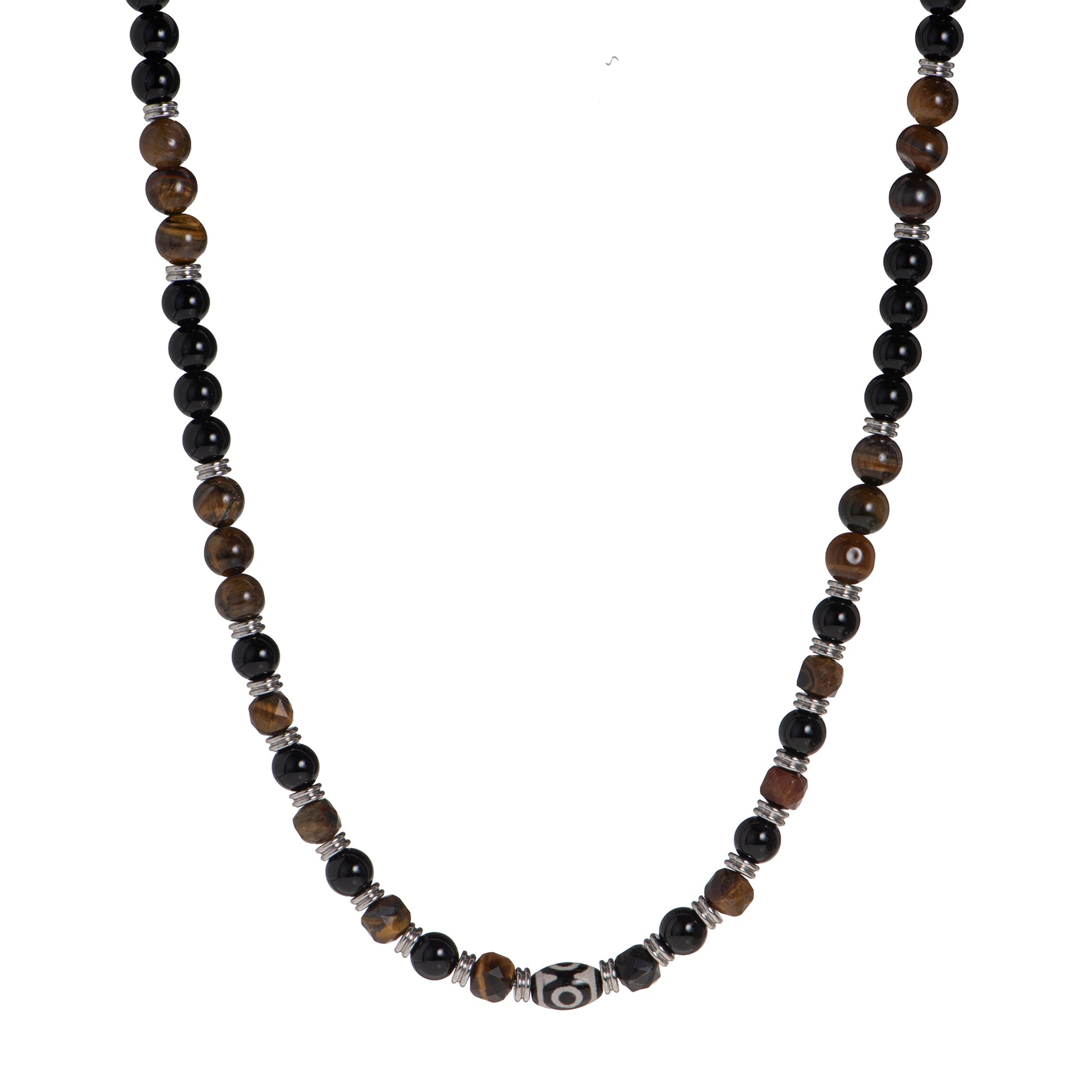 Collana in acciaio inossidabile - Collana Ancient Path - MARRONE