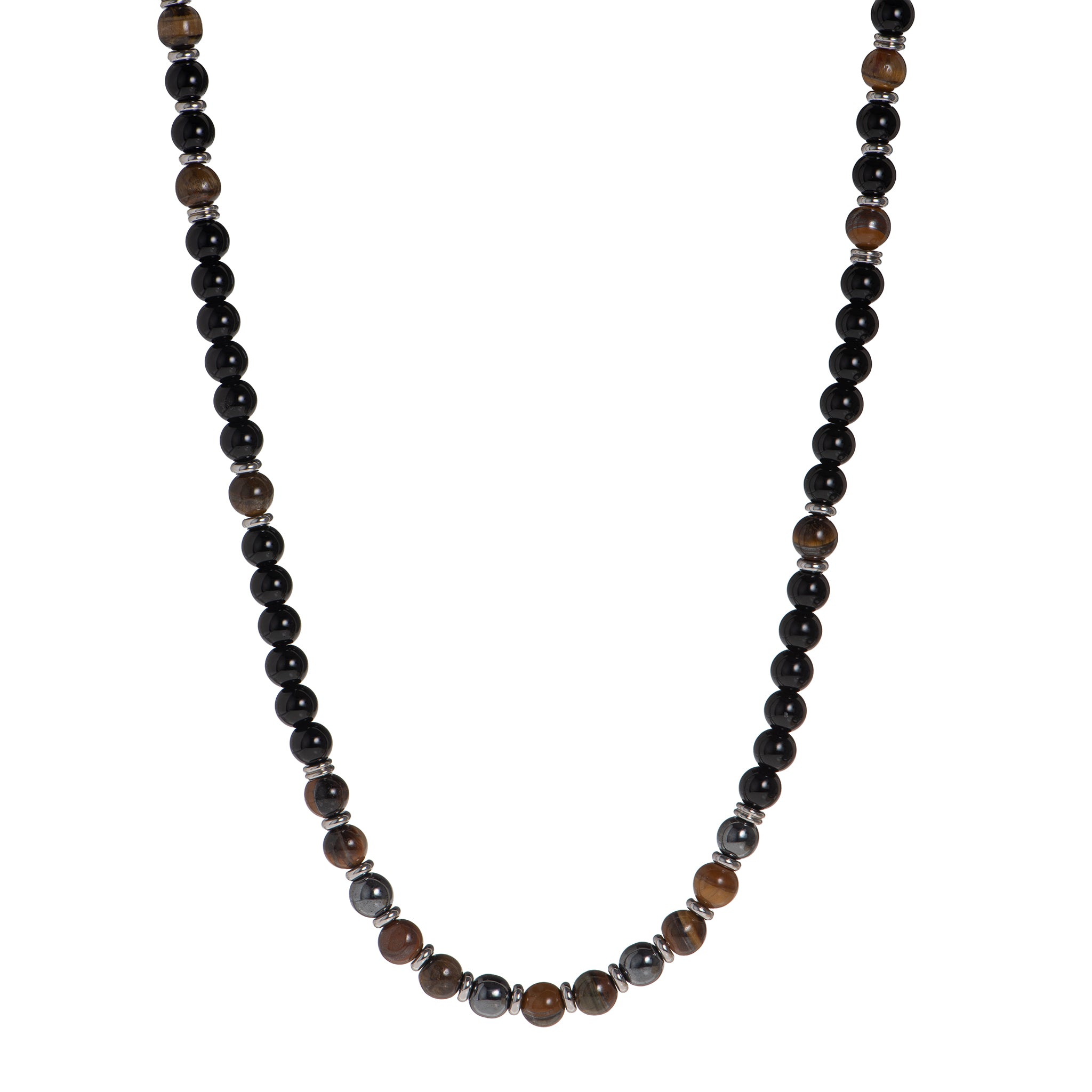 Collana in acciaio inossidabile - Collana Chromatic Path - BRONZO E NERO