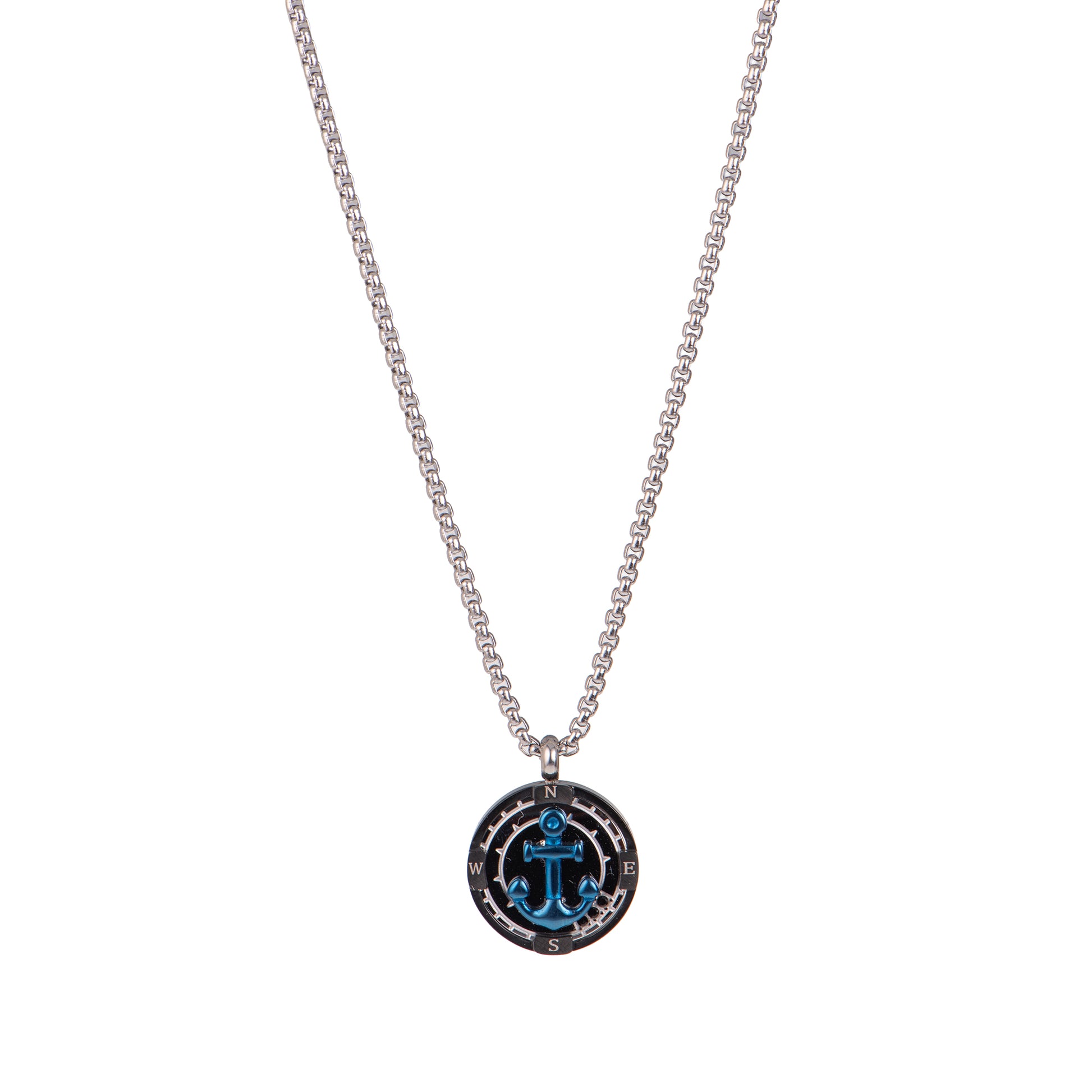 Collana pendenti - Collana Man Compass Anchor – Deep Blue