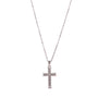 Collana pendenti con croce dorato - Collana Crystal Cross - ARGENTO