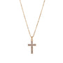 Collana pendenti con croce dorato - Collana Crystal Cross - ORO