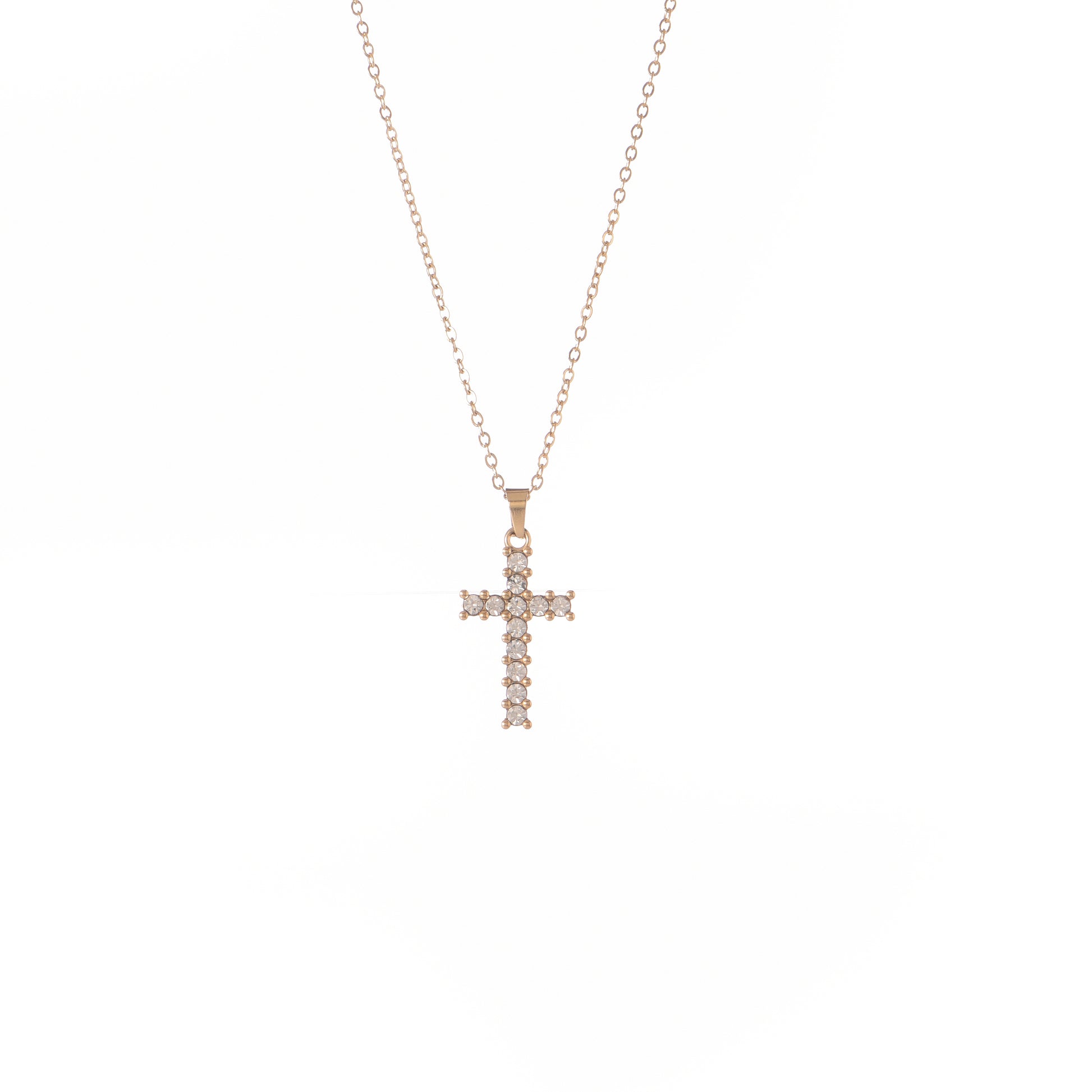 Collana pendenti con croce dorato - Collana Siennas Gold Silver