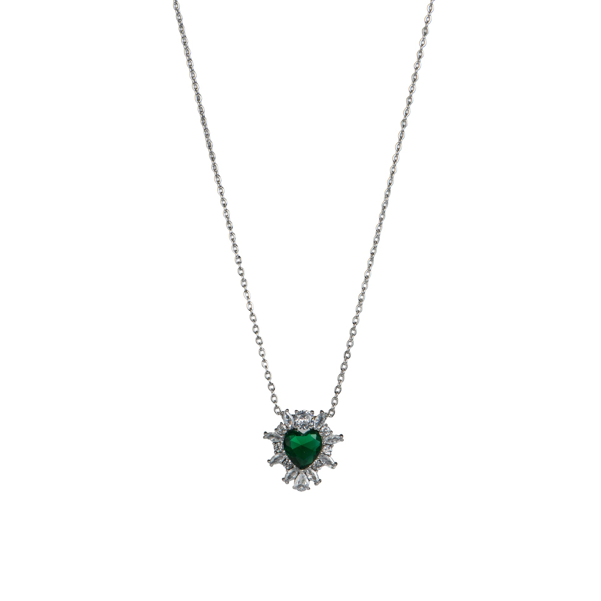Collana pendenti con cuore - Collana Silver Bright Heart