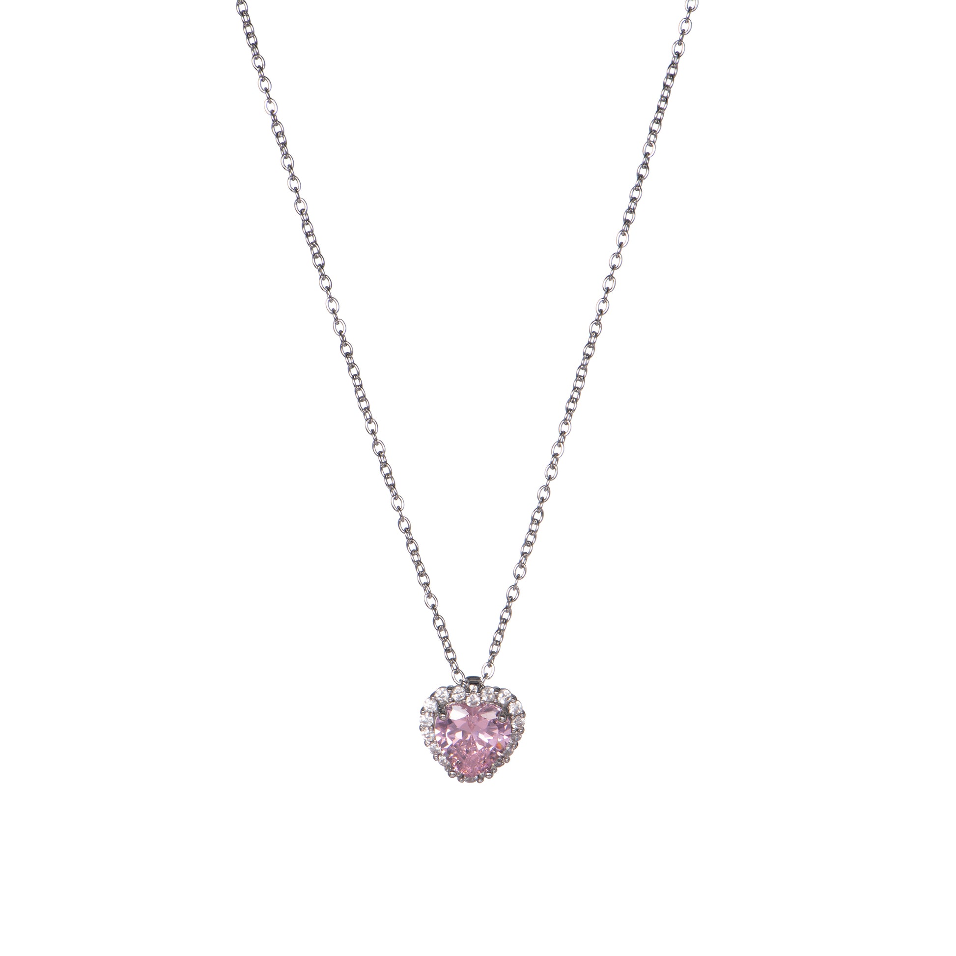 Collana pendenti con cuore dorato - Collana Pink Heart