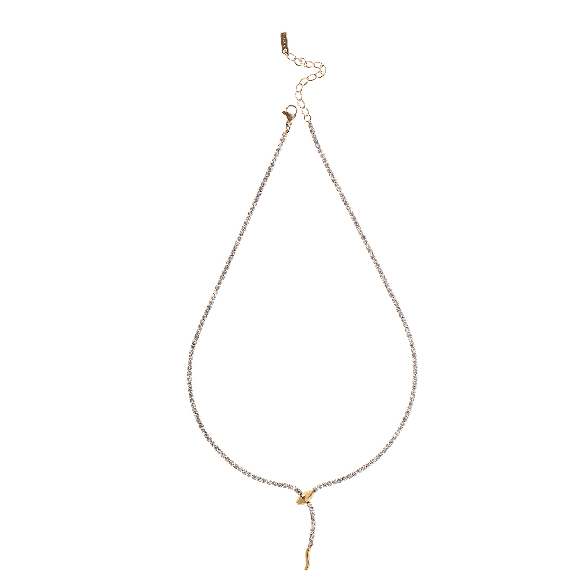 Collana pendenti dorato - Collana Fluid Shine