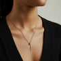 Collana pendenti dorato - Collana Fluid Shine - FOTO 2