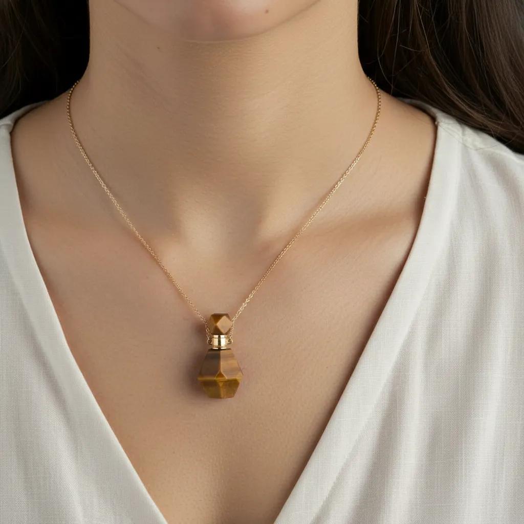 Collana pendenti in argento 925 - Collana Argento Parfume Bronze - FOTO 2