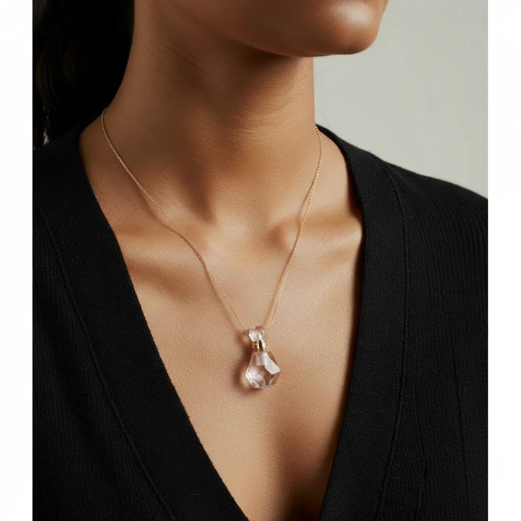 Collana pendenti in argento 925 - Collana Argento Parfume Clear - FOTO 2