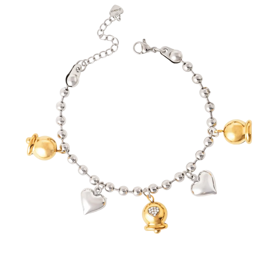 Gioiello con cuore con charm - Bracciali Pavé Charm