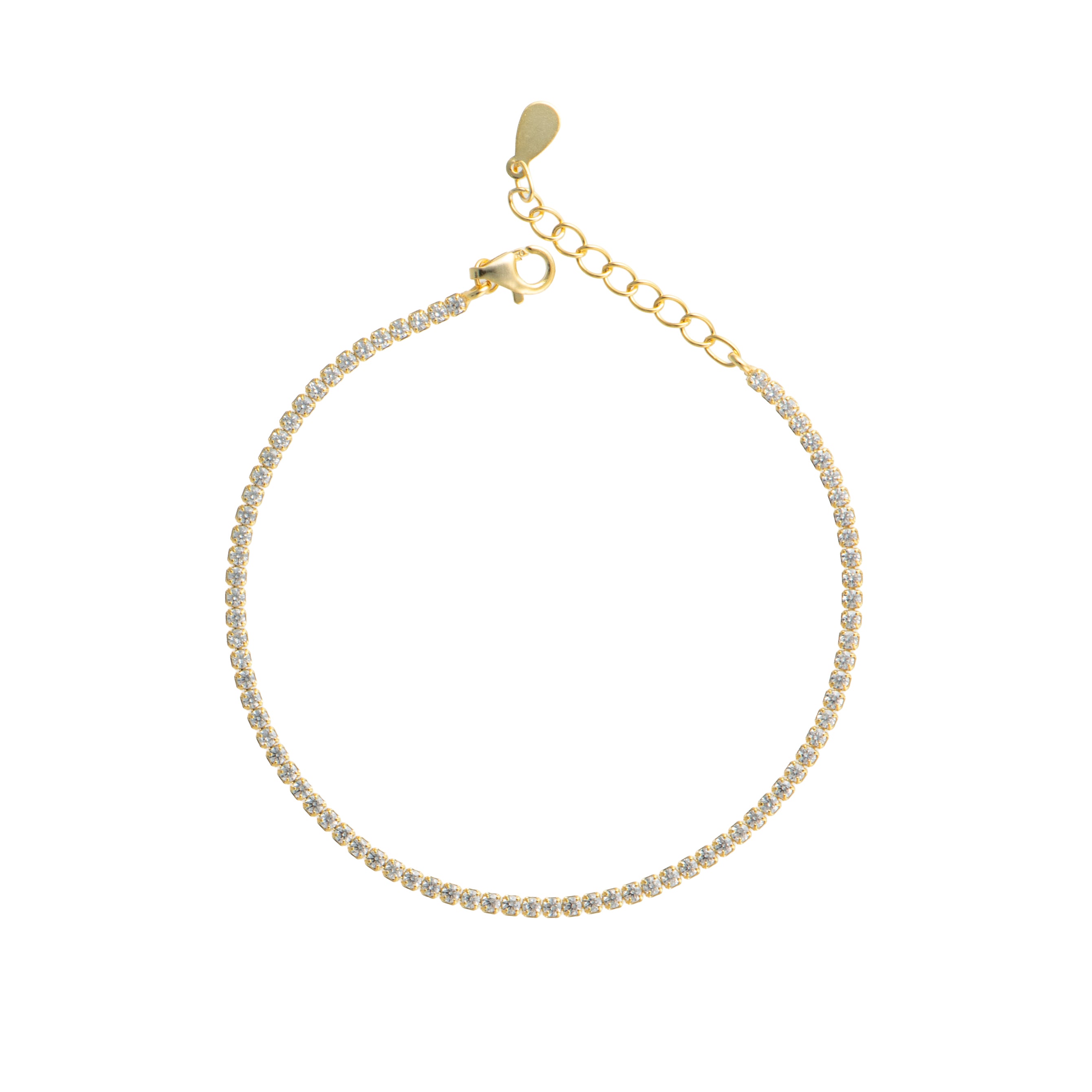 Gioiello dorato - Tennis Gold White