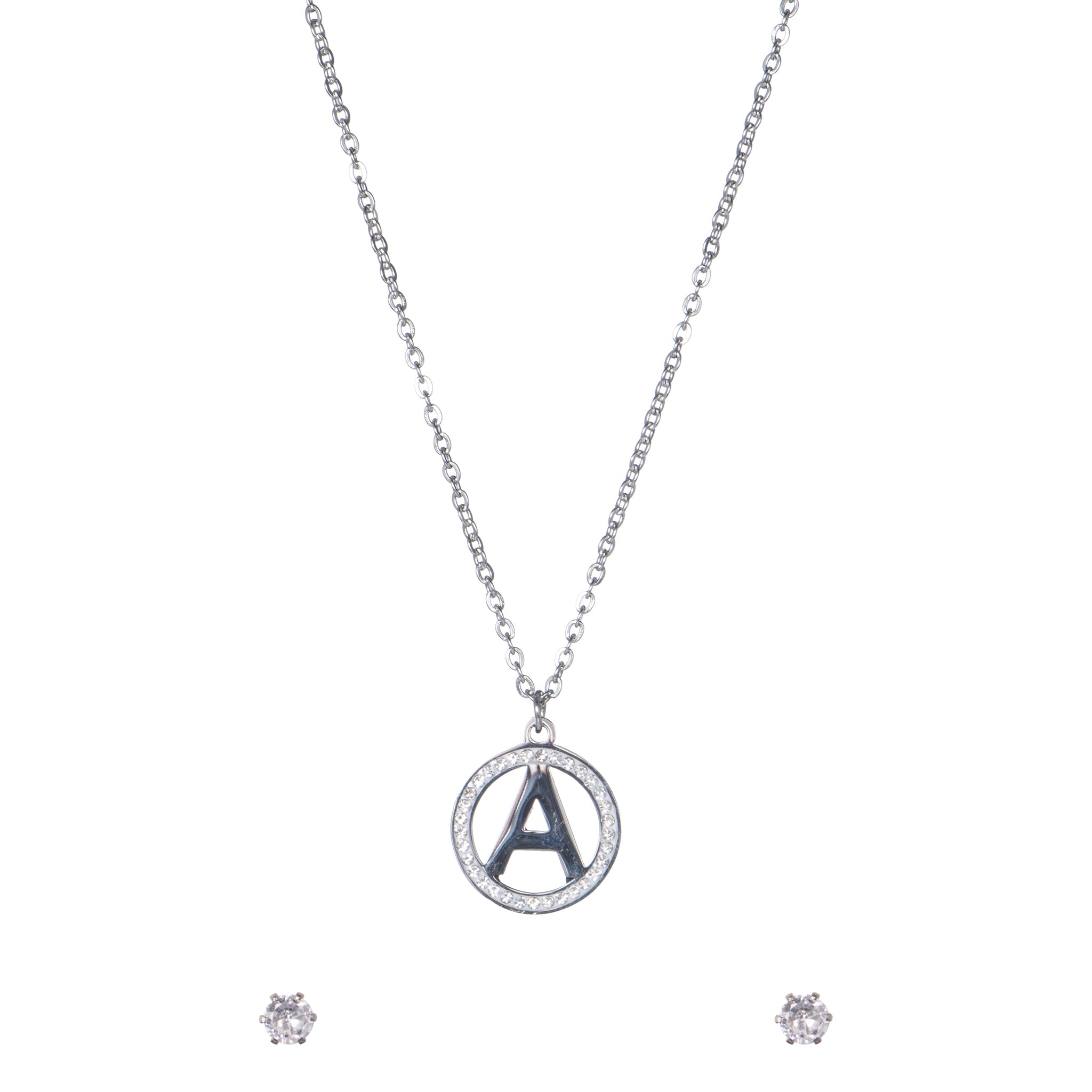 Gioiello pendenti a cerchio con cuore - Parure My Essence: La Tua Iniziale, La Tua Luce - A
