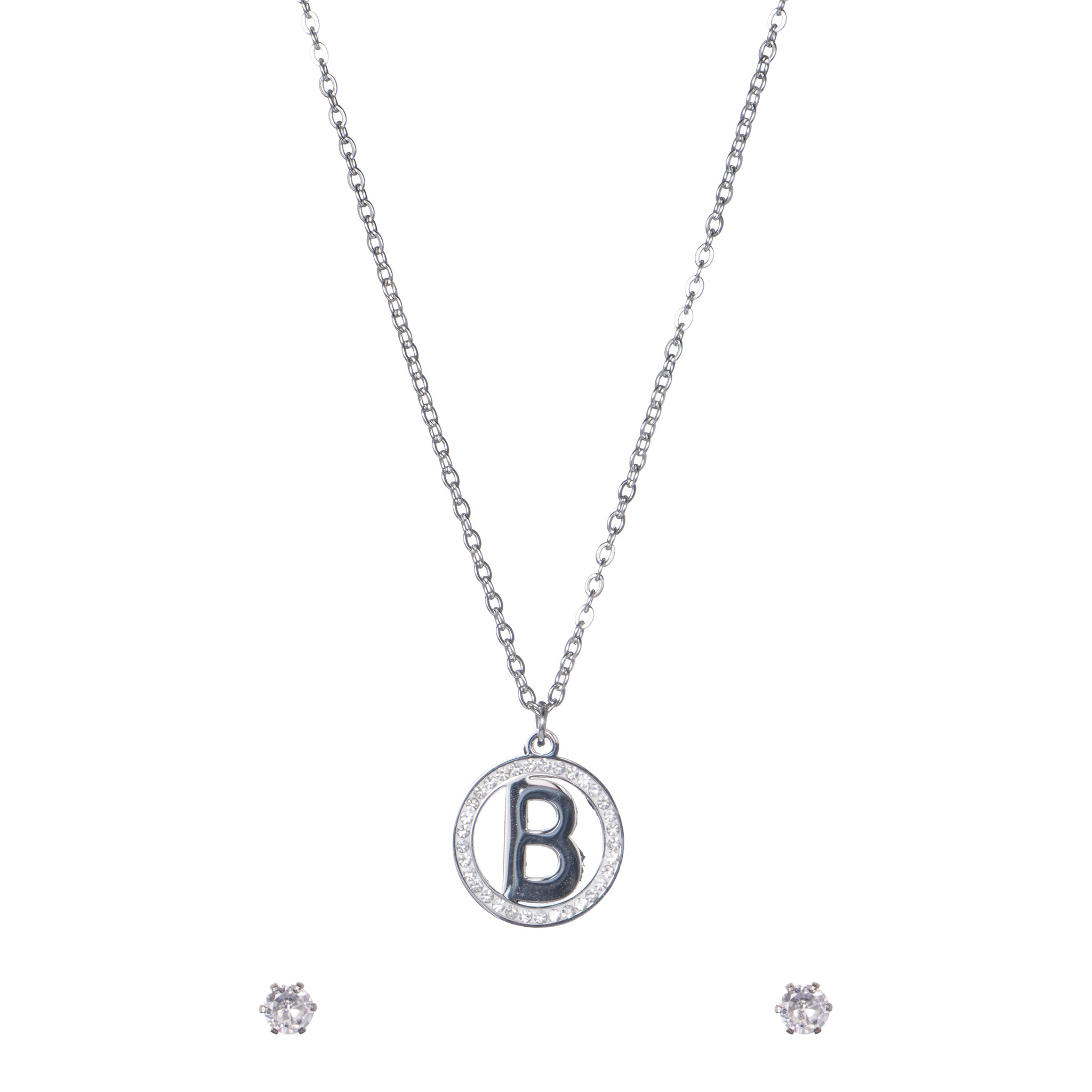 Gioiello pendenti a cerchio con cuore - Parure My Essence: La Tua Iniziale, La Tua Luce - B