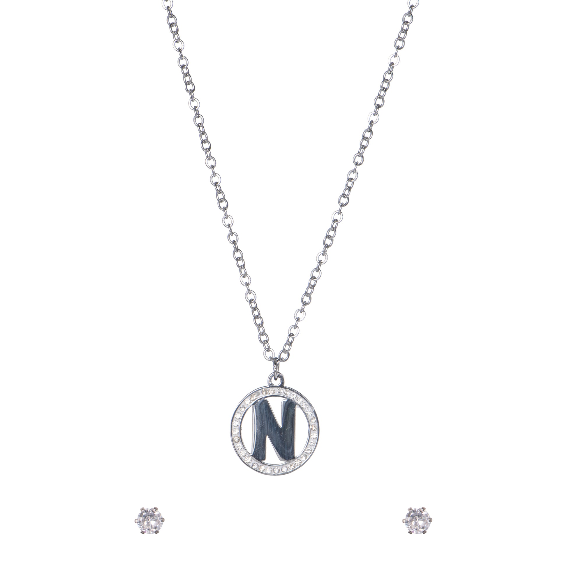 Gioiello pendenti a cerchio con cuore - Parure My Essence: La Tua Iniziale, La Tua Luce - N