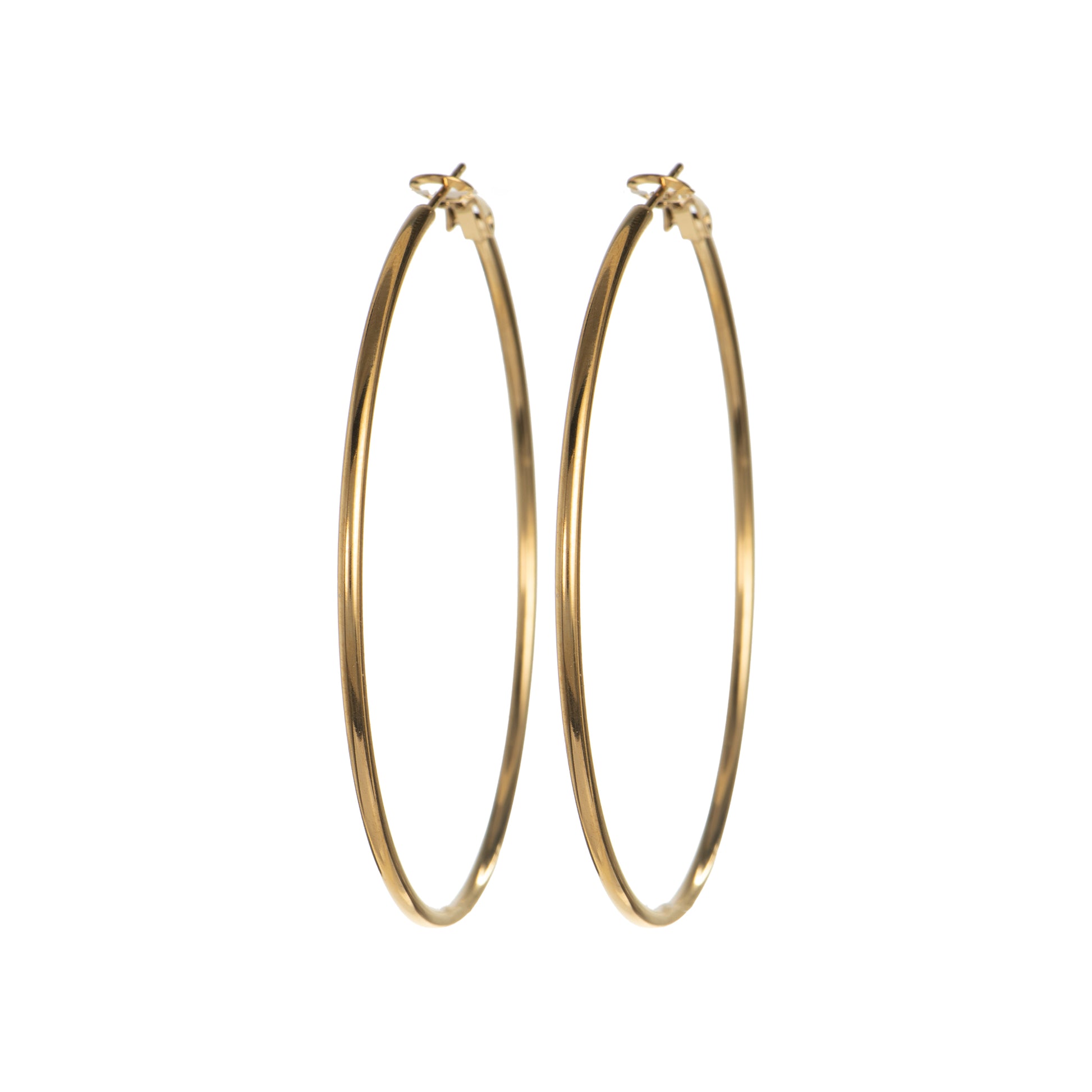 Orecchini Cerchio Gold - 55 mm