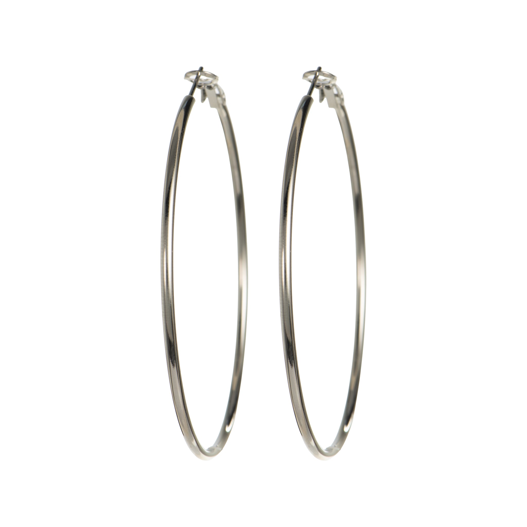 Orecchini Cerchio Silver - 55 mm
