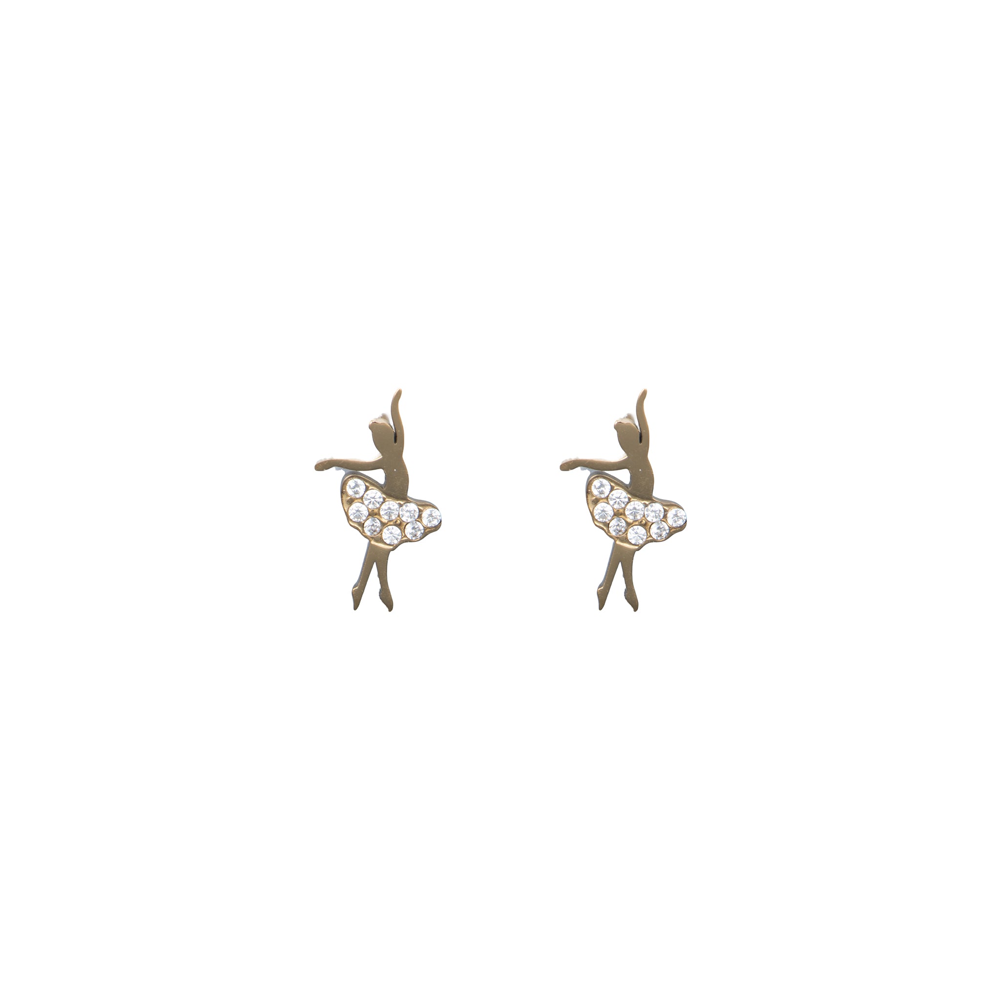 Orecchini con cuore dorato - Orecchini Petite Ballerina