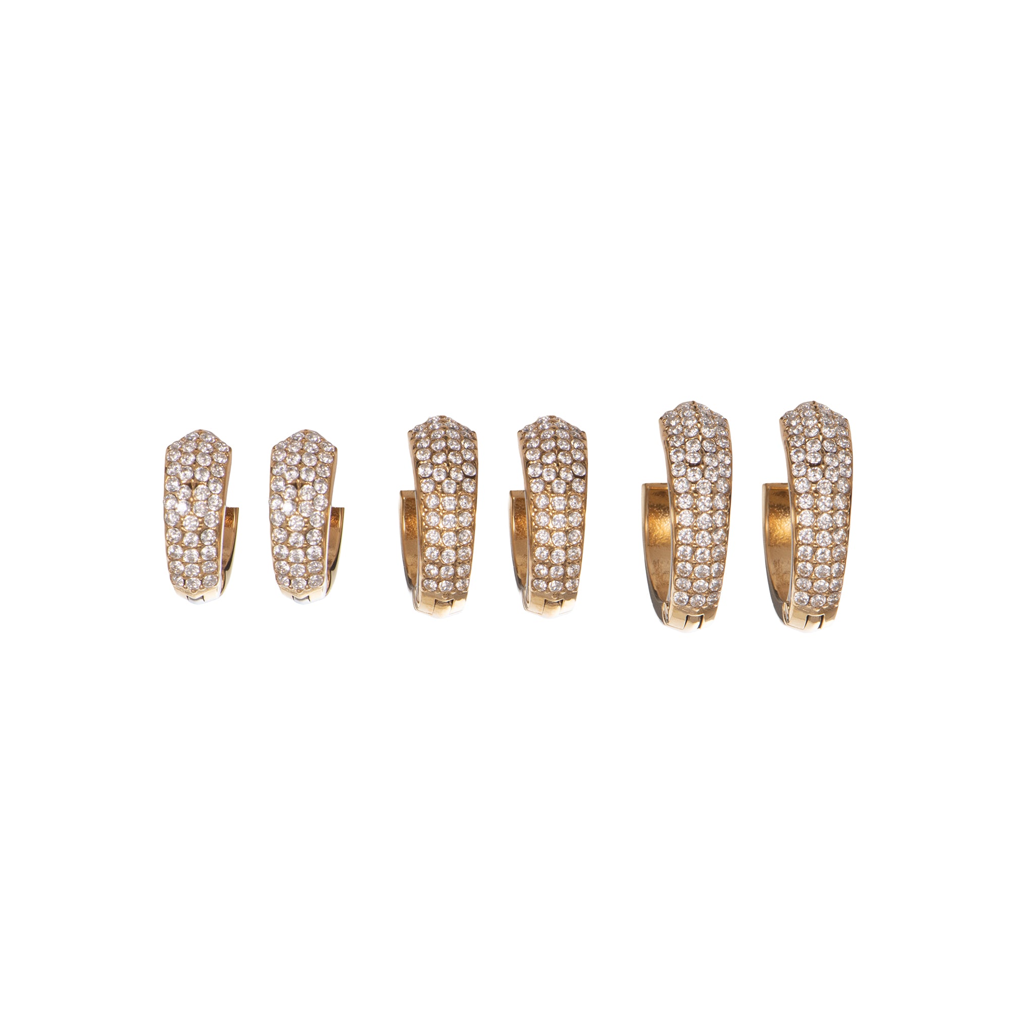 Orecchini con zirconi - Orecchini Set Glow Pavé