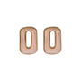 Orecchini dorato - Orecchini Bold Square Pink Blush