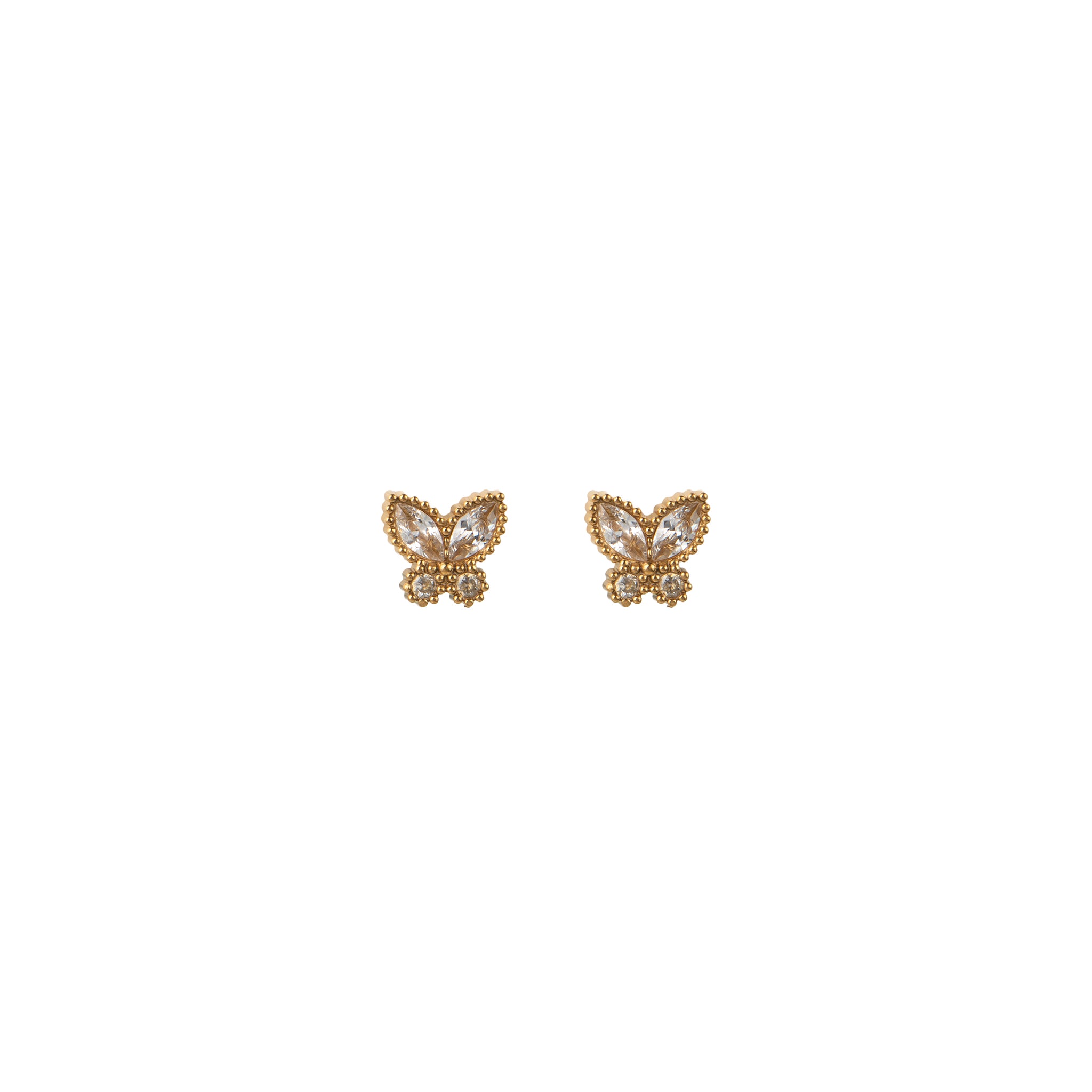 Orecchini dorato - Orecchini Butterfly