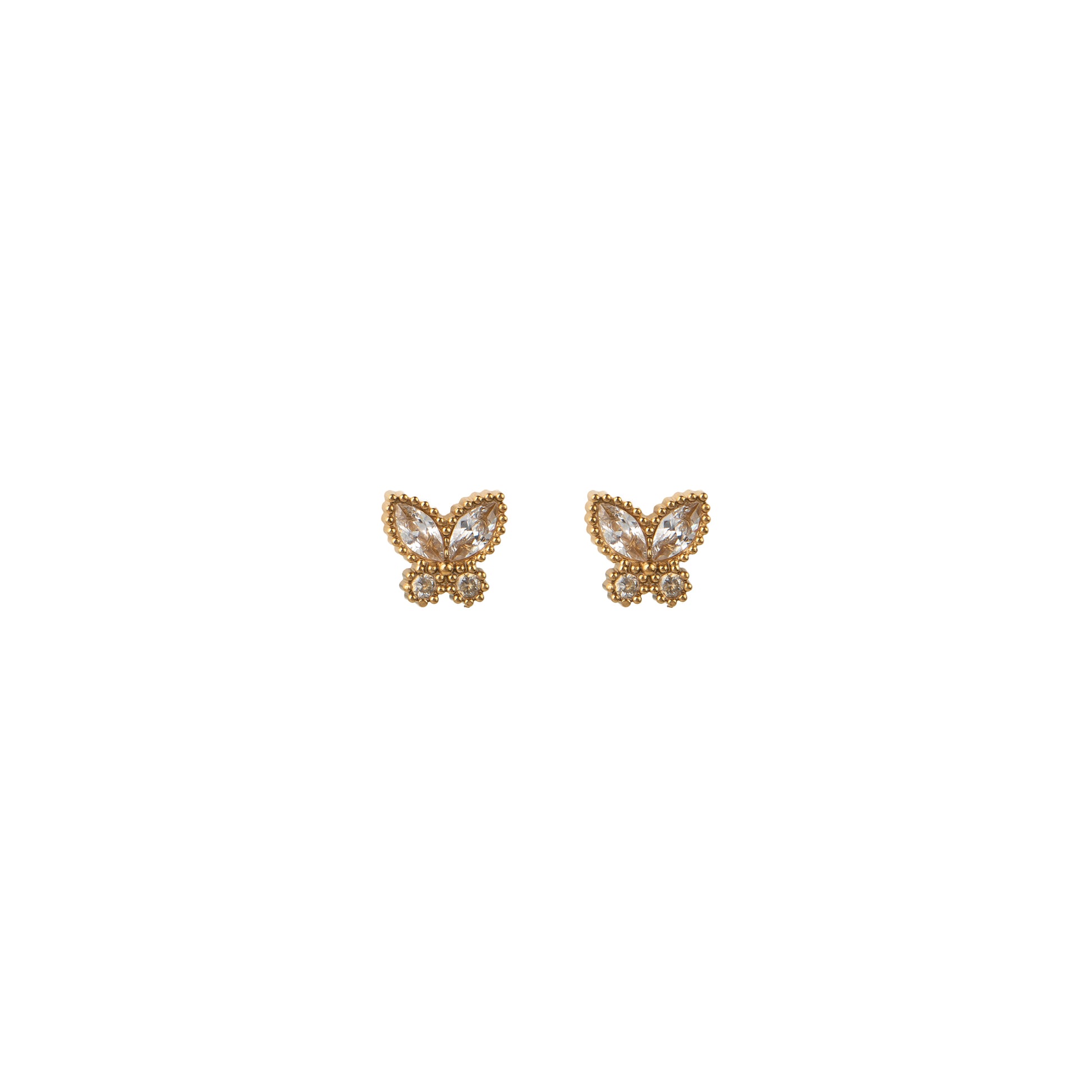 Orecchini dorato - Orecchini Butterfly