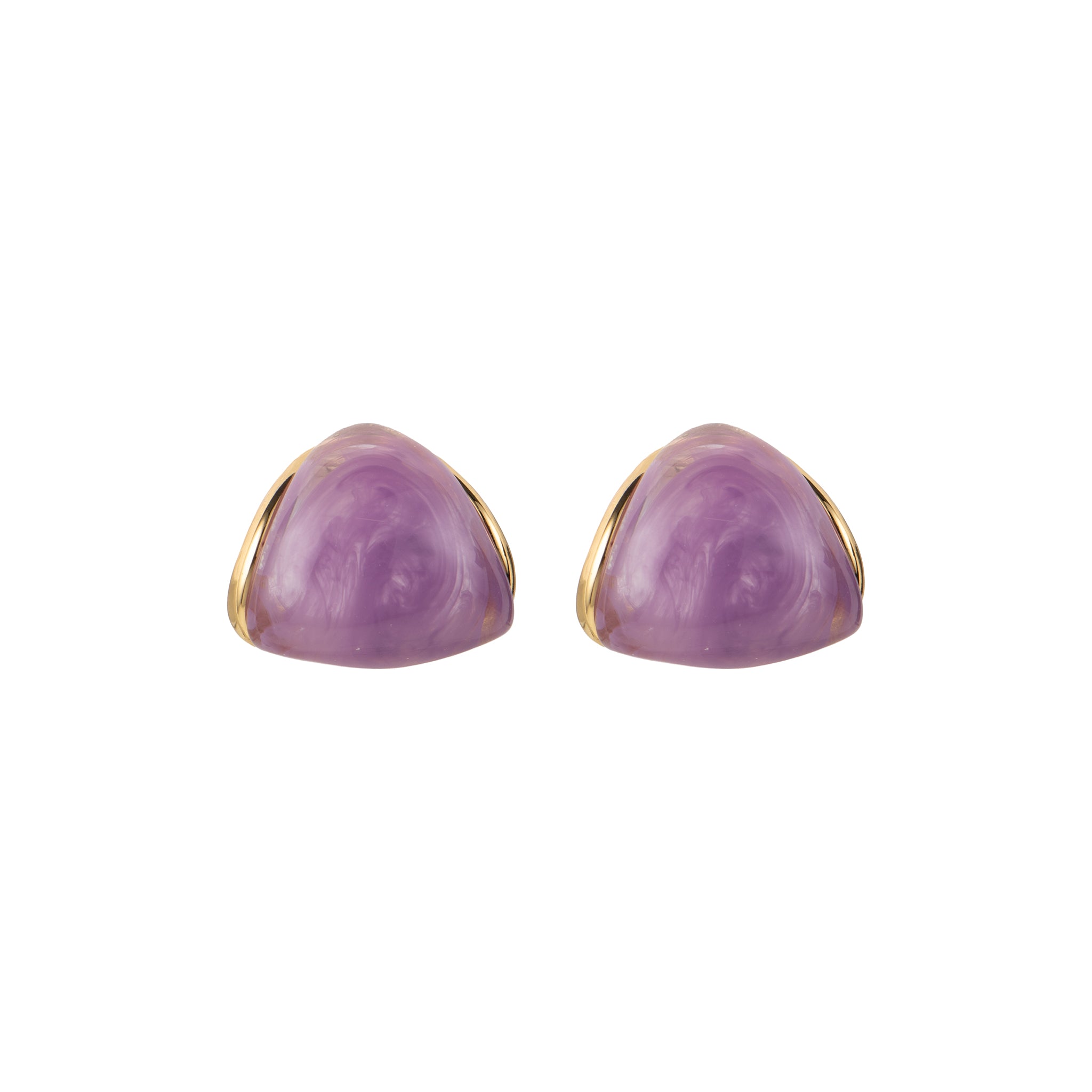 Orecchini dorato - Orecchini Mini Plump Violet