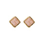 Orecchini dorato - Orecchini Square Gold Pink Blush