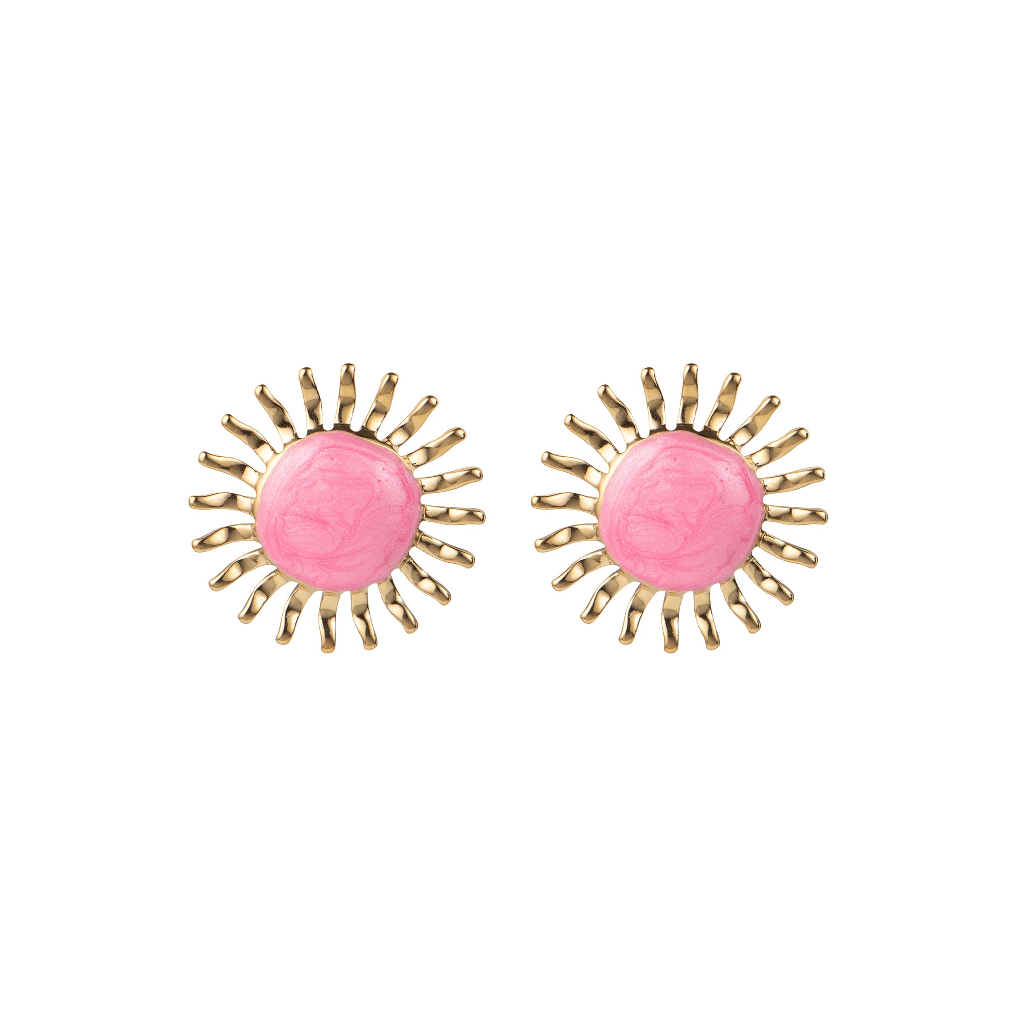 Orecchini dorato - Orecchini Sun Gold - ROSA