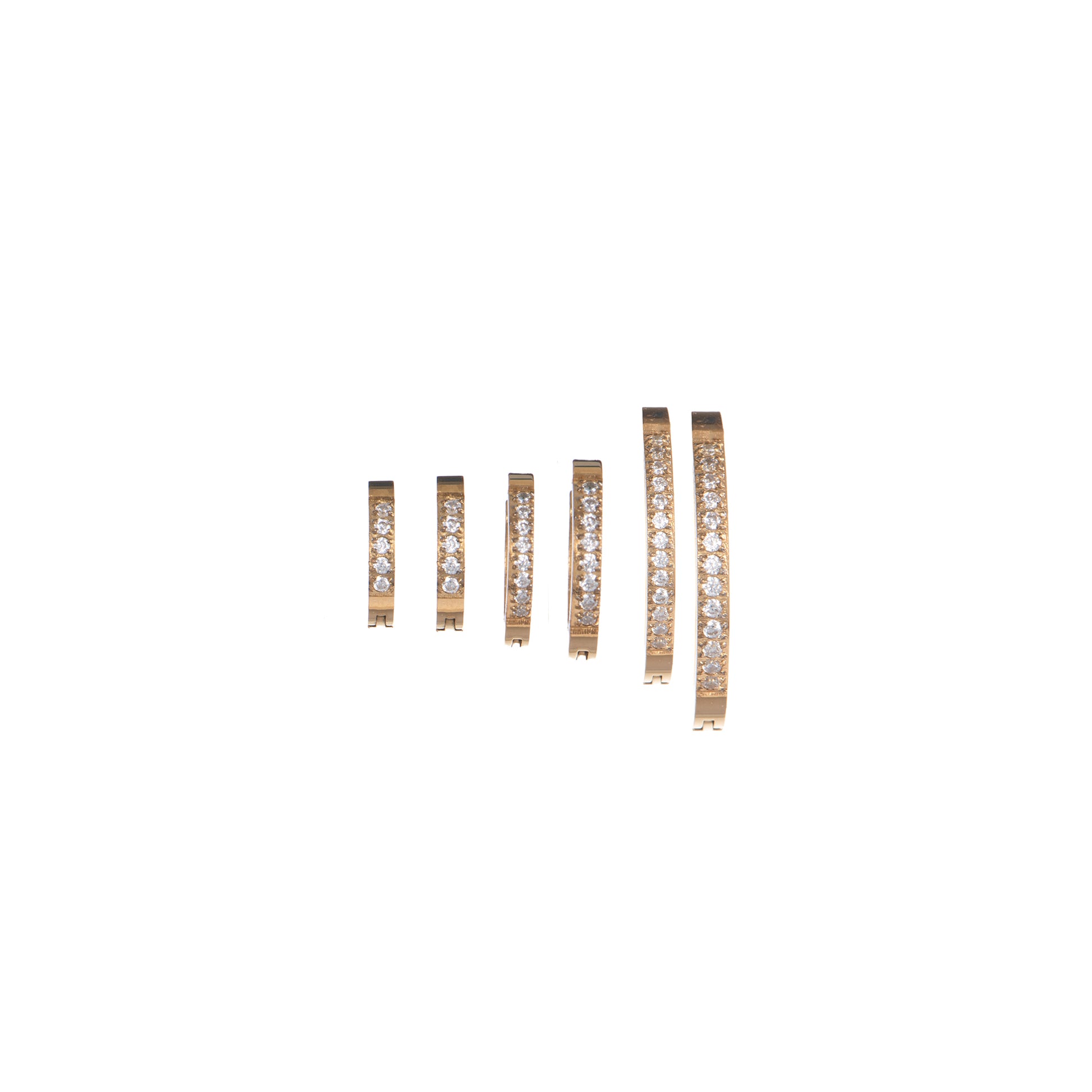 Orecchini dorato con zirconi - Orecchini Set Infinite Shine